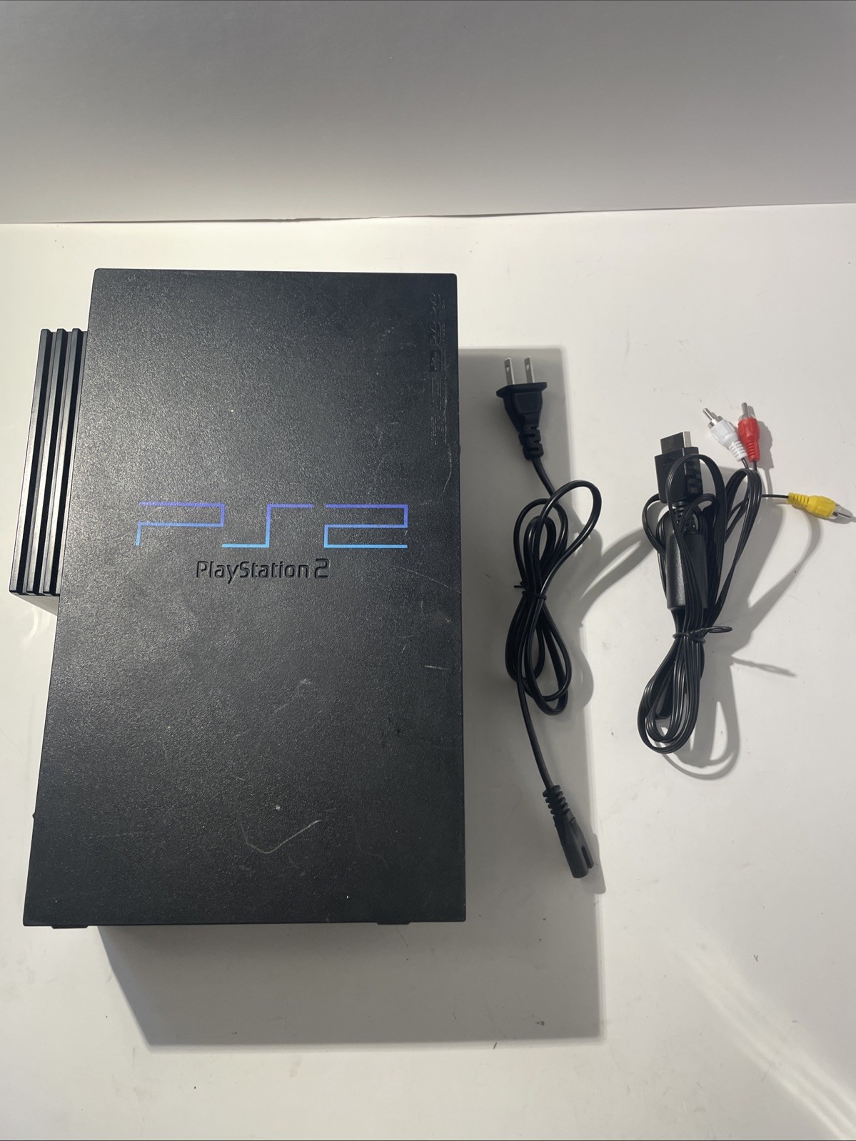 Sony Playstation 2 Fat Console + Official Network Attachment + Cables (TESTED)