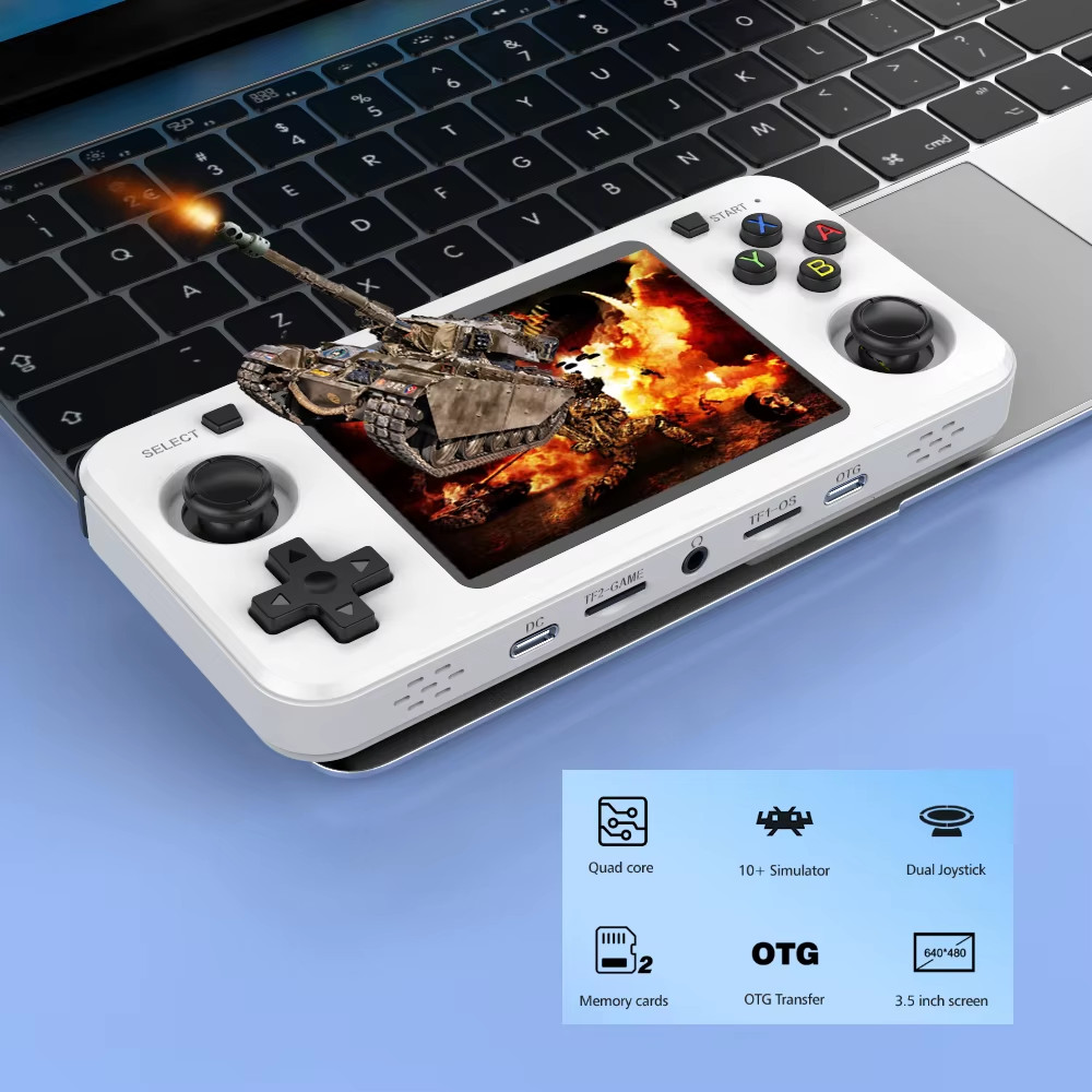 New R36H Game Console R36S Horizontal Retro Handheld Consolas Open Source Portab