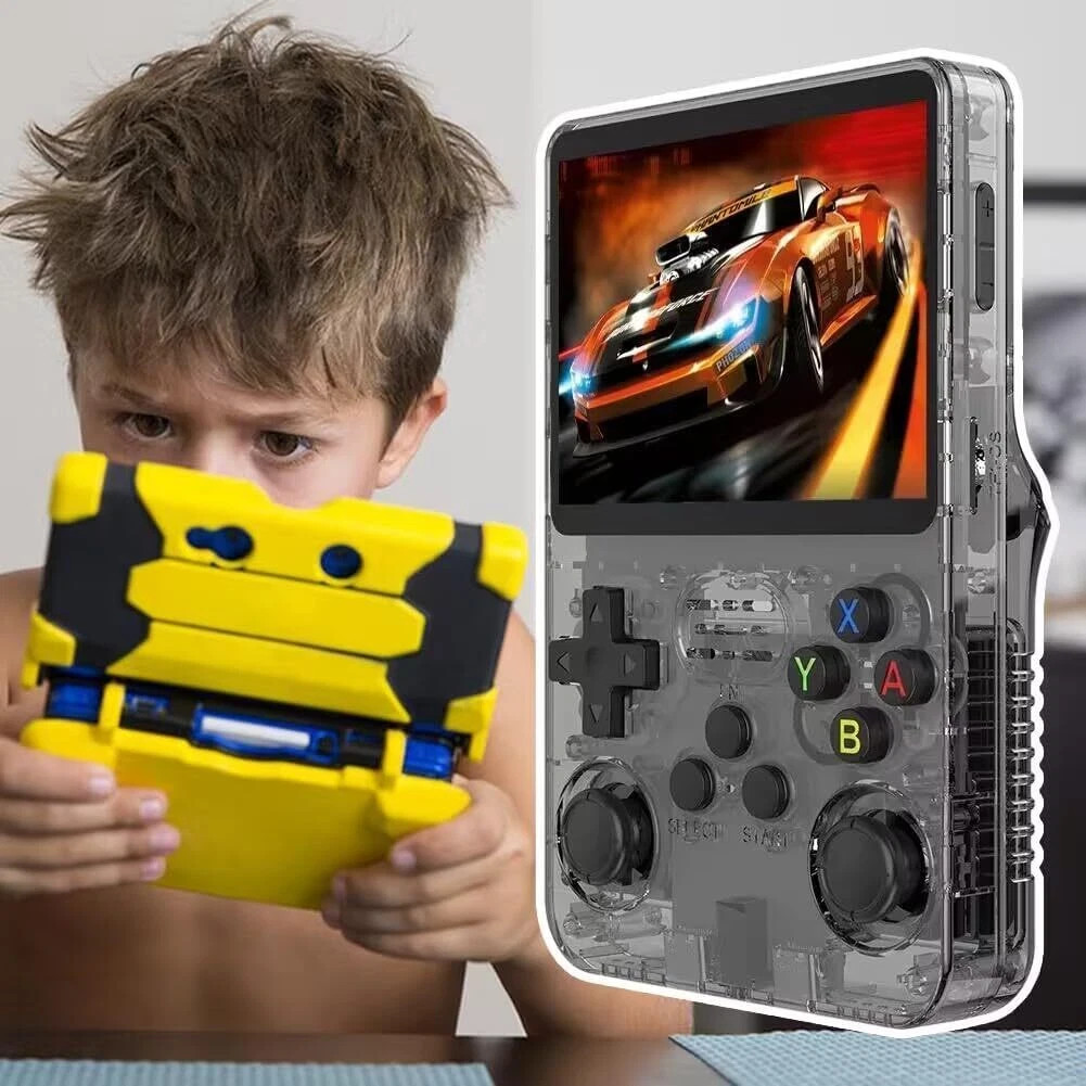 R36S R40S PRO Handheld Console 3.5 Inch IPS Screen Open Source Linux Portable