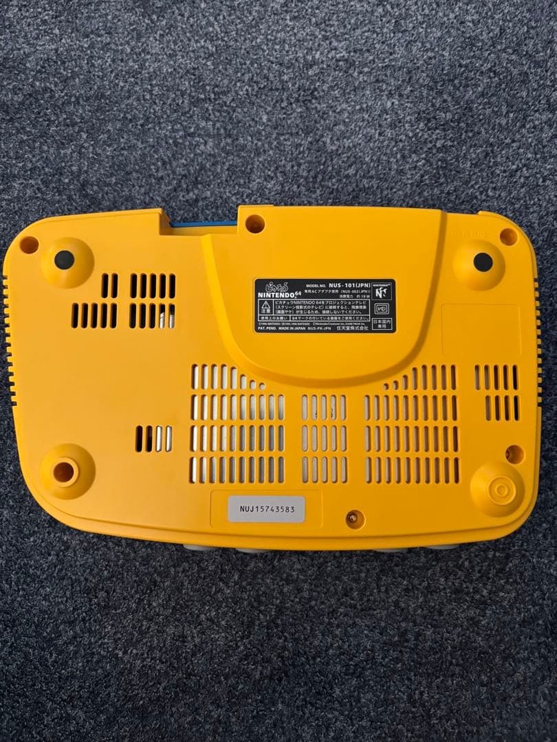 Nintendo 64 Pikachu Console with Box AC100V