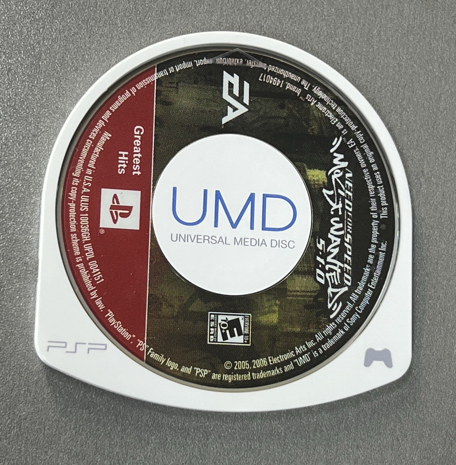Sony PSP-1000 Handheld System Black Tested Working Need For Speed UMD Game