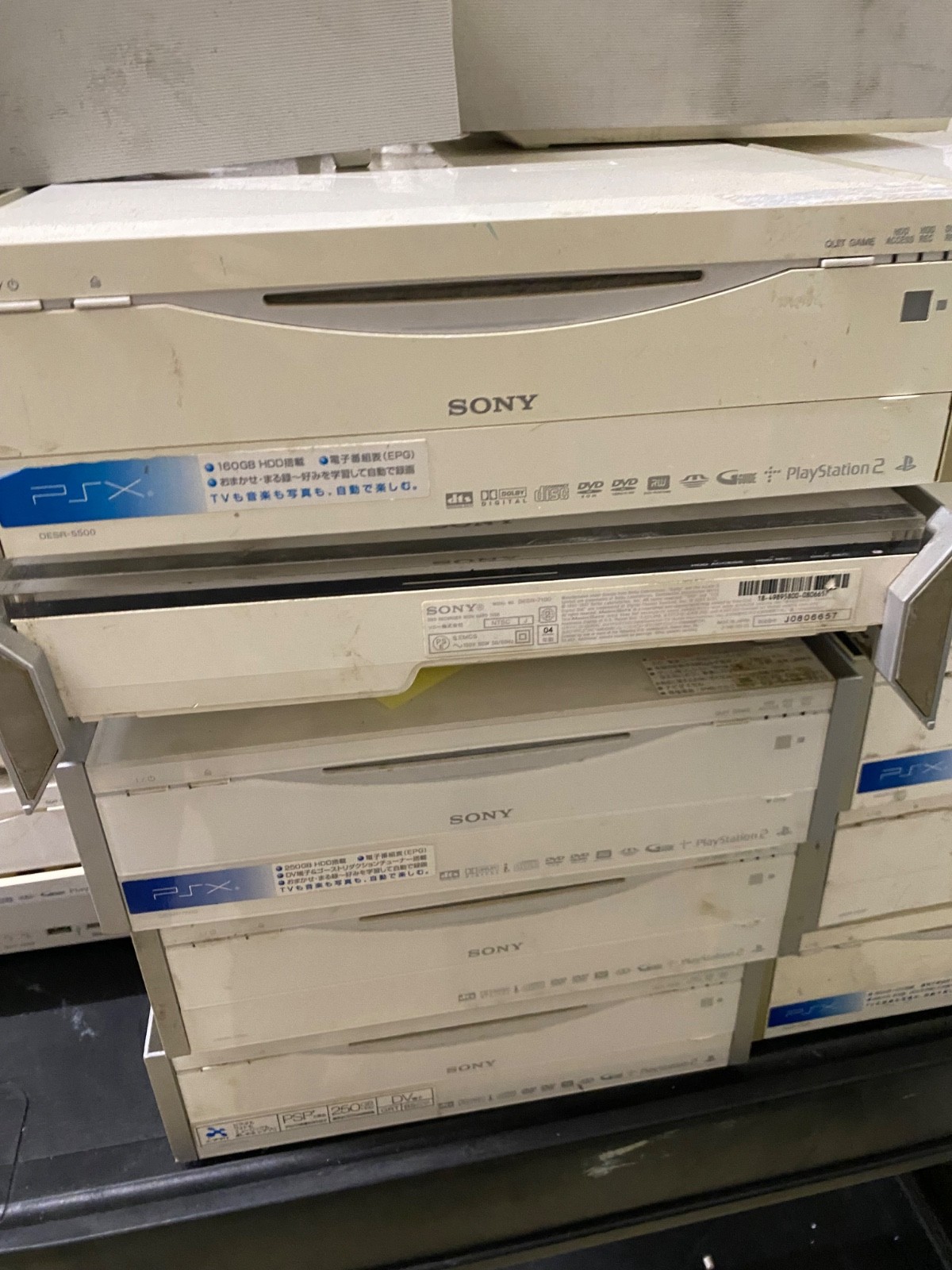 Lot of 27 PlayStationX HDD+DVD recorder 250GB SONY DESR Game Consoles Japan Impo