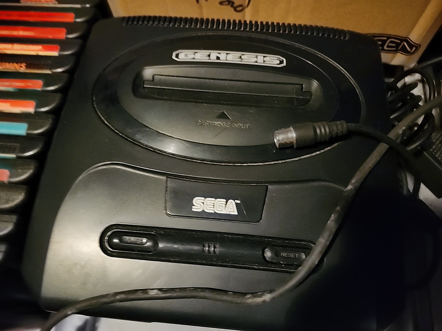 Sega Genusis Model 2 Console Bundle W/2 Controlers, 15 Games And Power/av Cords