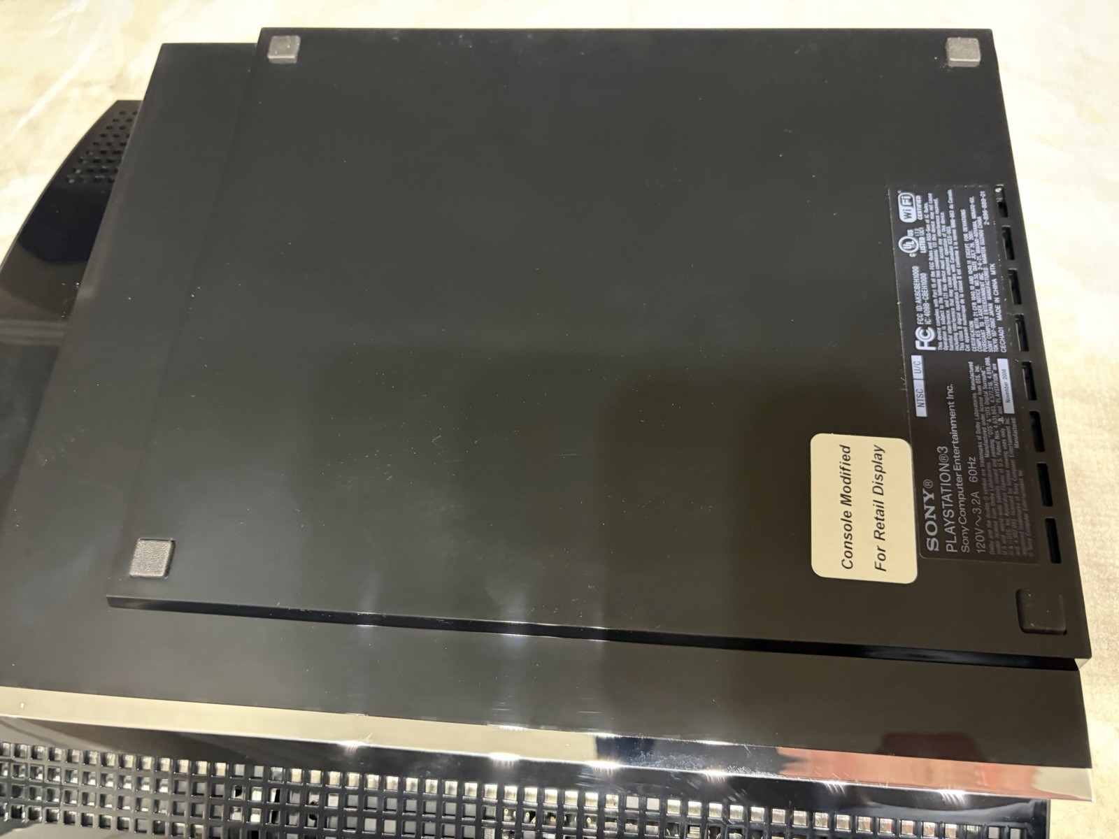 Sony PlayStation 3 PS3 60GB Backwards Compatible CECHA01 Modified Retail Display