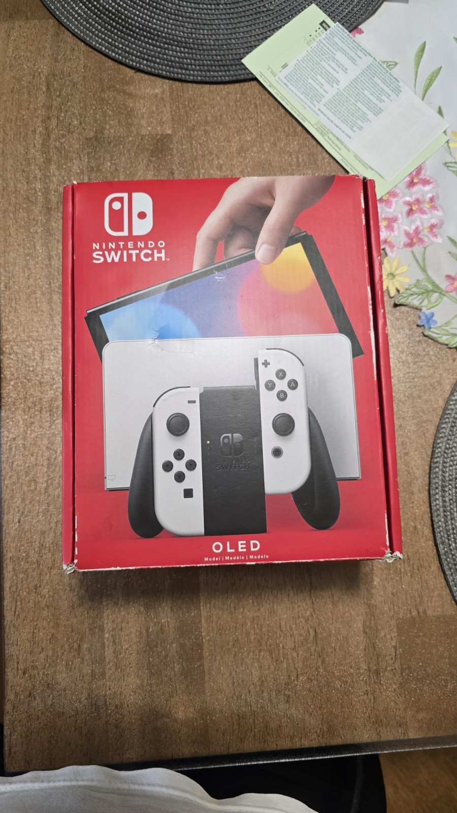 Nintendo Switch OLED Model White Console w/ Dock + 256GB microSD Card