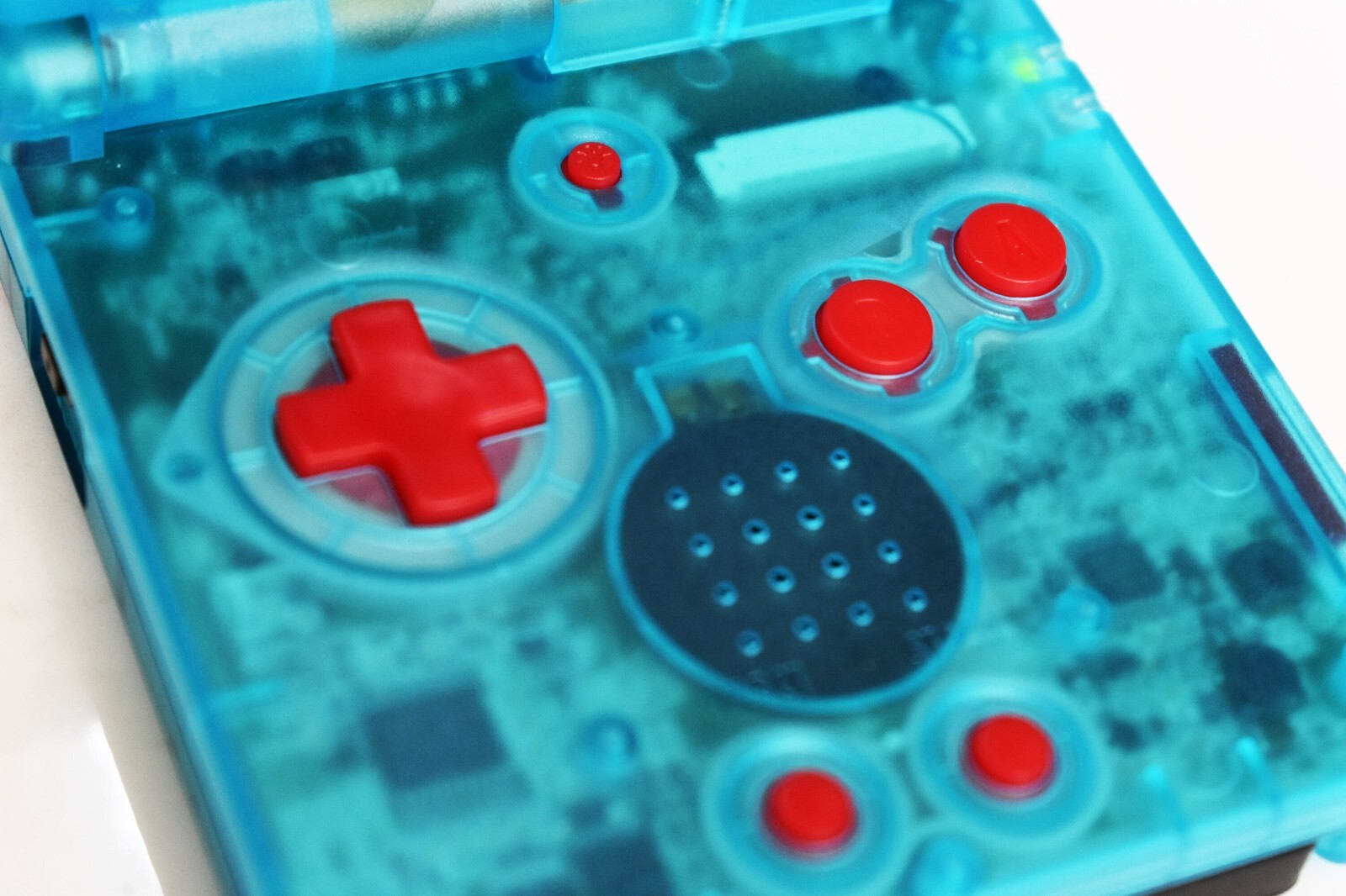 Backlit IPS LCD GBAsp Mod Nintendo Gameboy Advance SP Ocean Blue