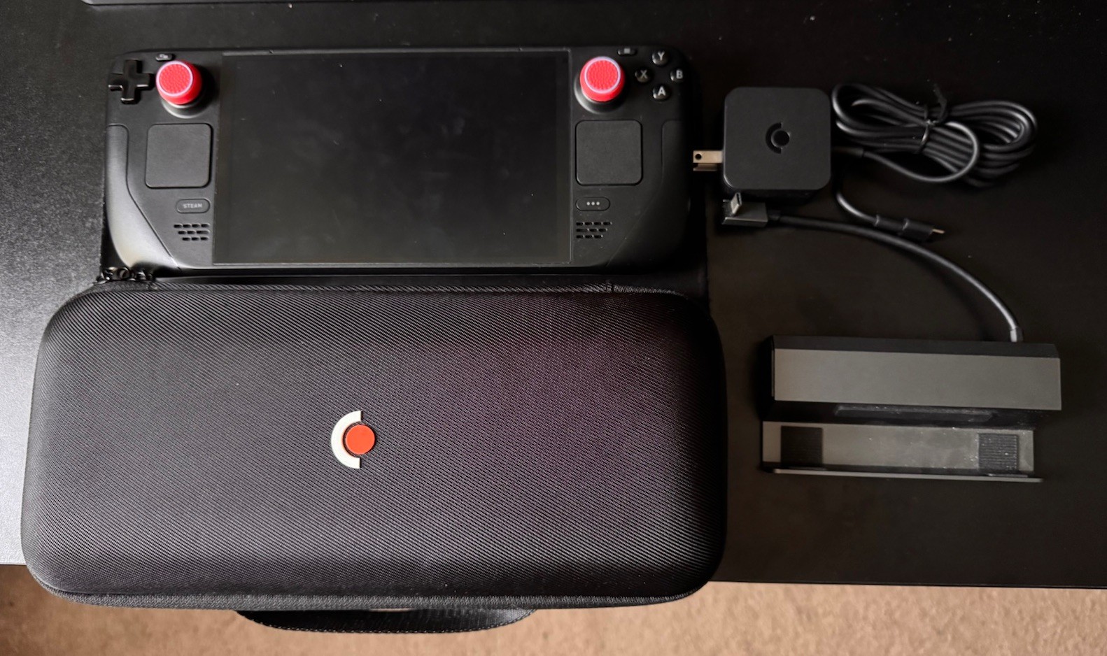 Modded Valve Steam Deck OLED 512GB Black Handheld Console w/ Extras