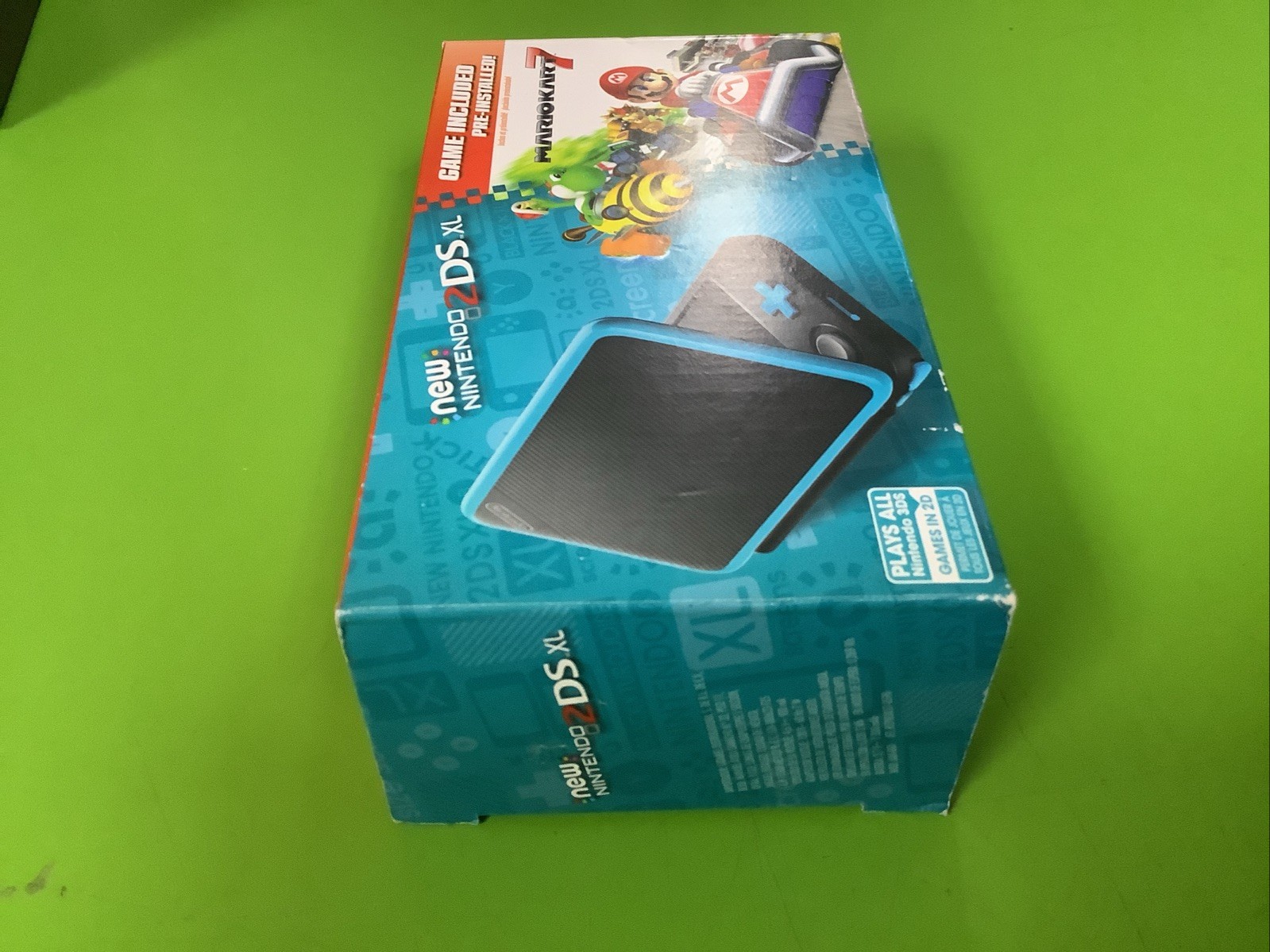 Nintendo 2DS XL Handheld Console with Mario Kart 7 Bundle – Black/Turquoise NEW