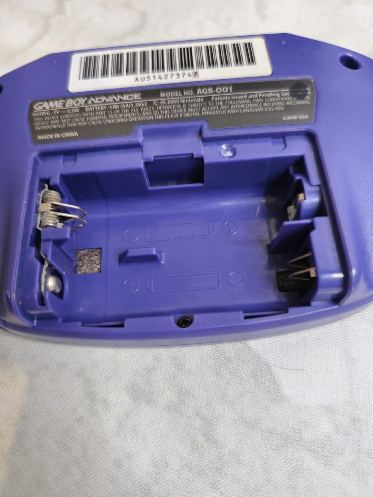 Nintendo Game Boy Advance -Indigo- Games, Light, And Cases Great Condition!