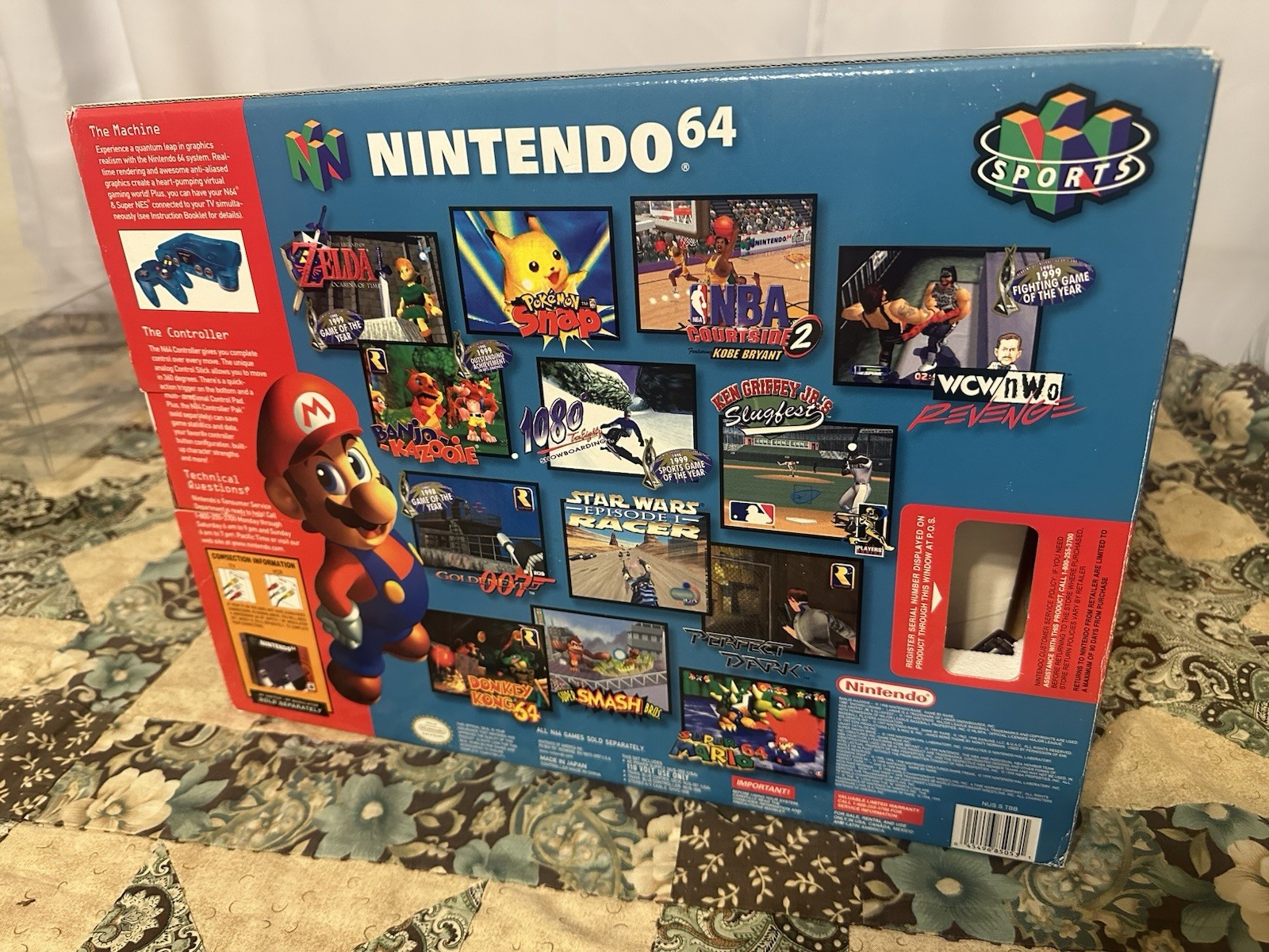 Nintendo 64 Funtastic Series Ice Blue Version Complete In Box OEM Controller US
