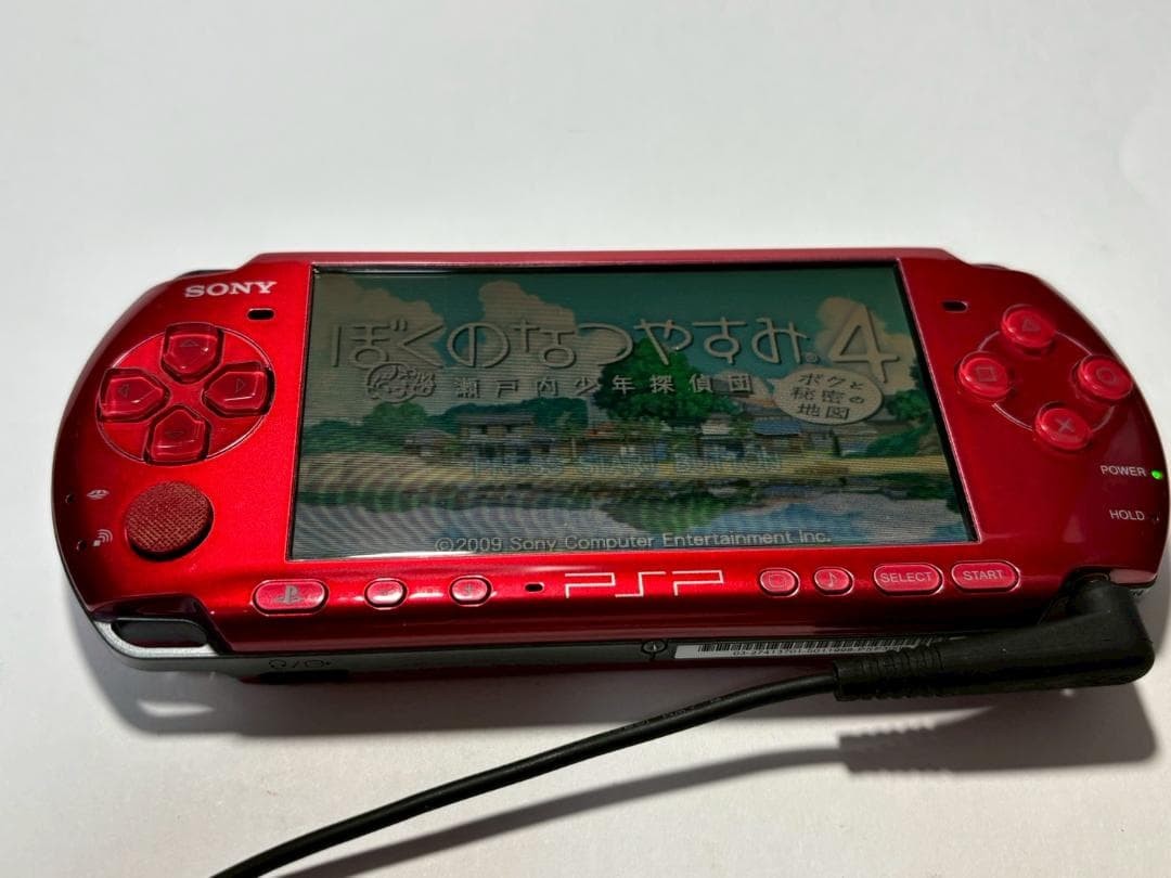 Sony PSP-3000 PSP 3000 Console Radiant Red Working Tested English language