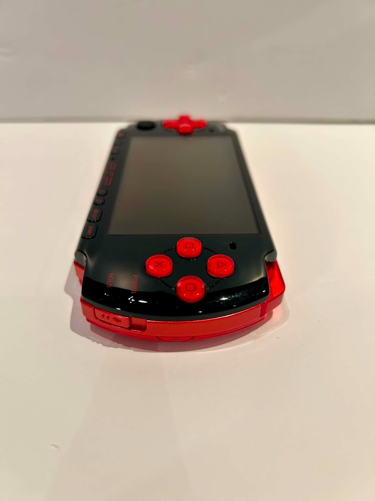 PSP 3000 (3001) God of War Limited Edition Black & Red Tested Working No Charger