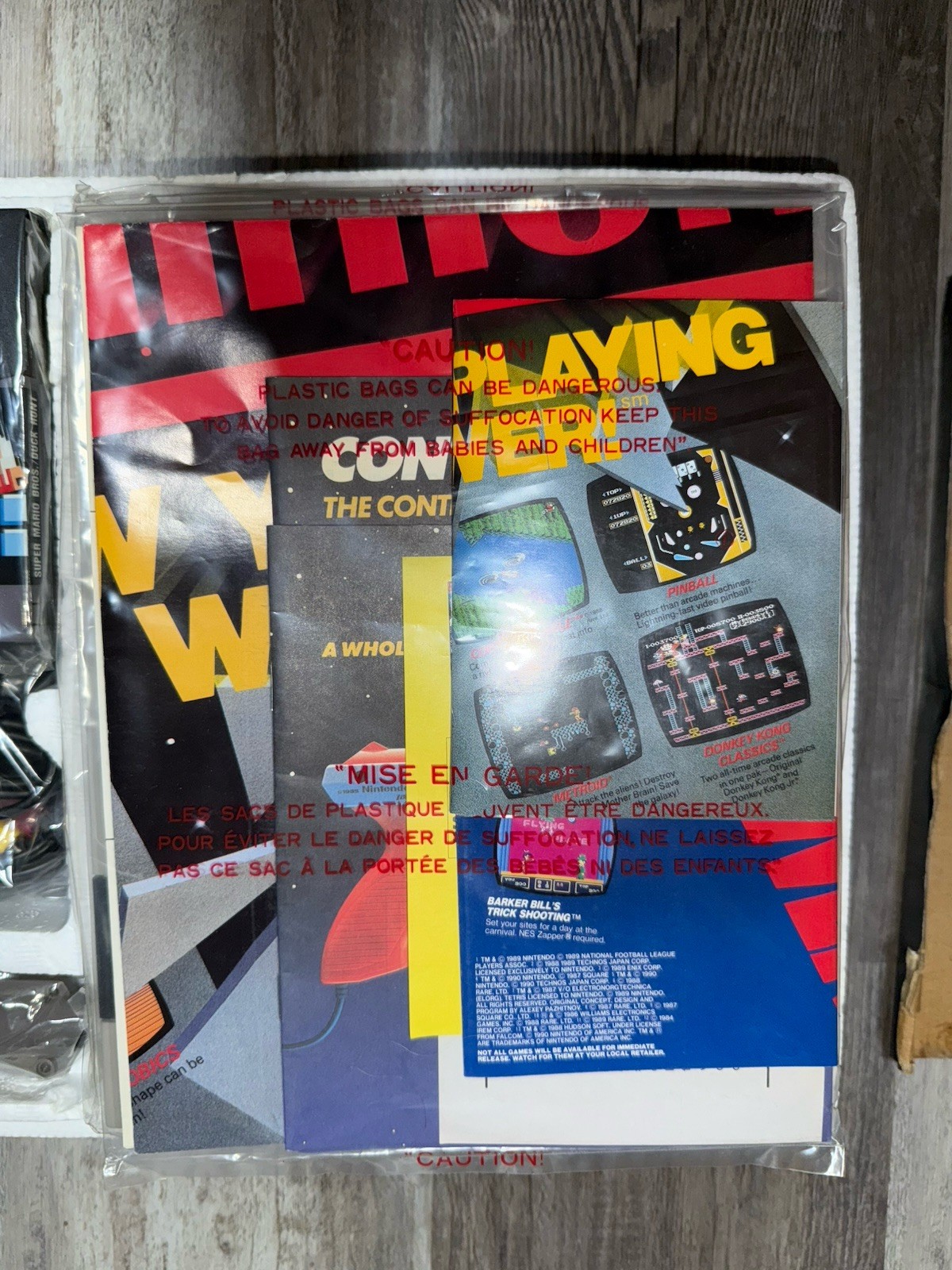 Nintendo NES Action Set System Near Complete In Box CIB Tested With Super Mario