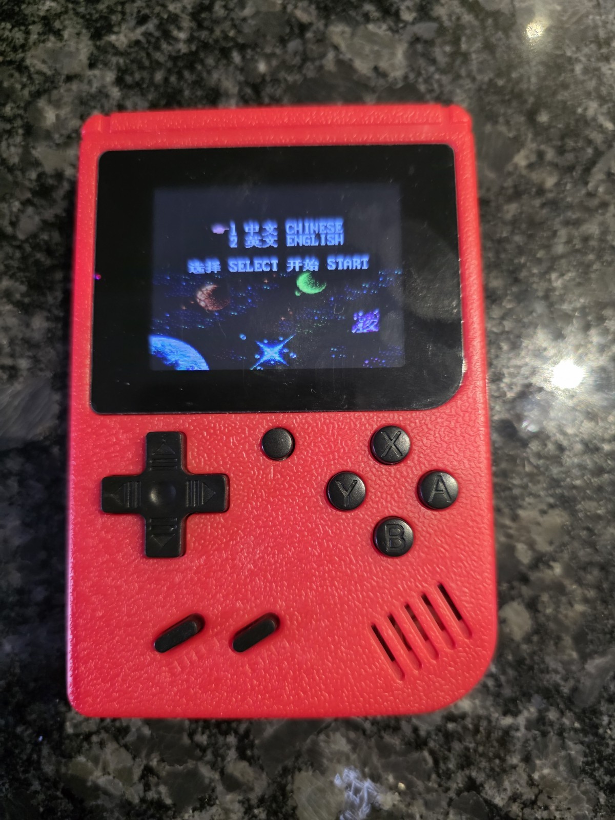 Game Box Plus- Hand Held Game System, Rechargeable Battery, Red Multiple Games