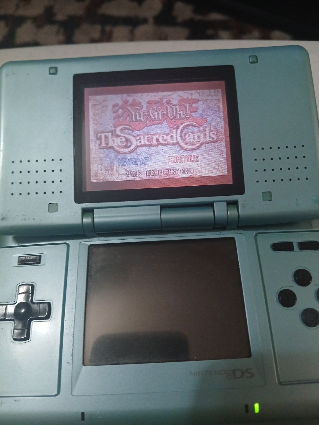 Nintendo DS NintenDogs Teal Blue Best Freinds Limited Edition + Charger + Game