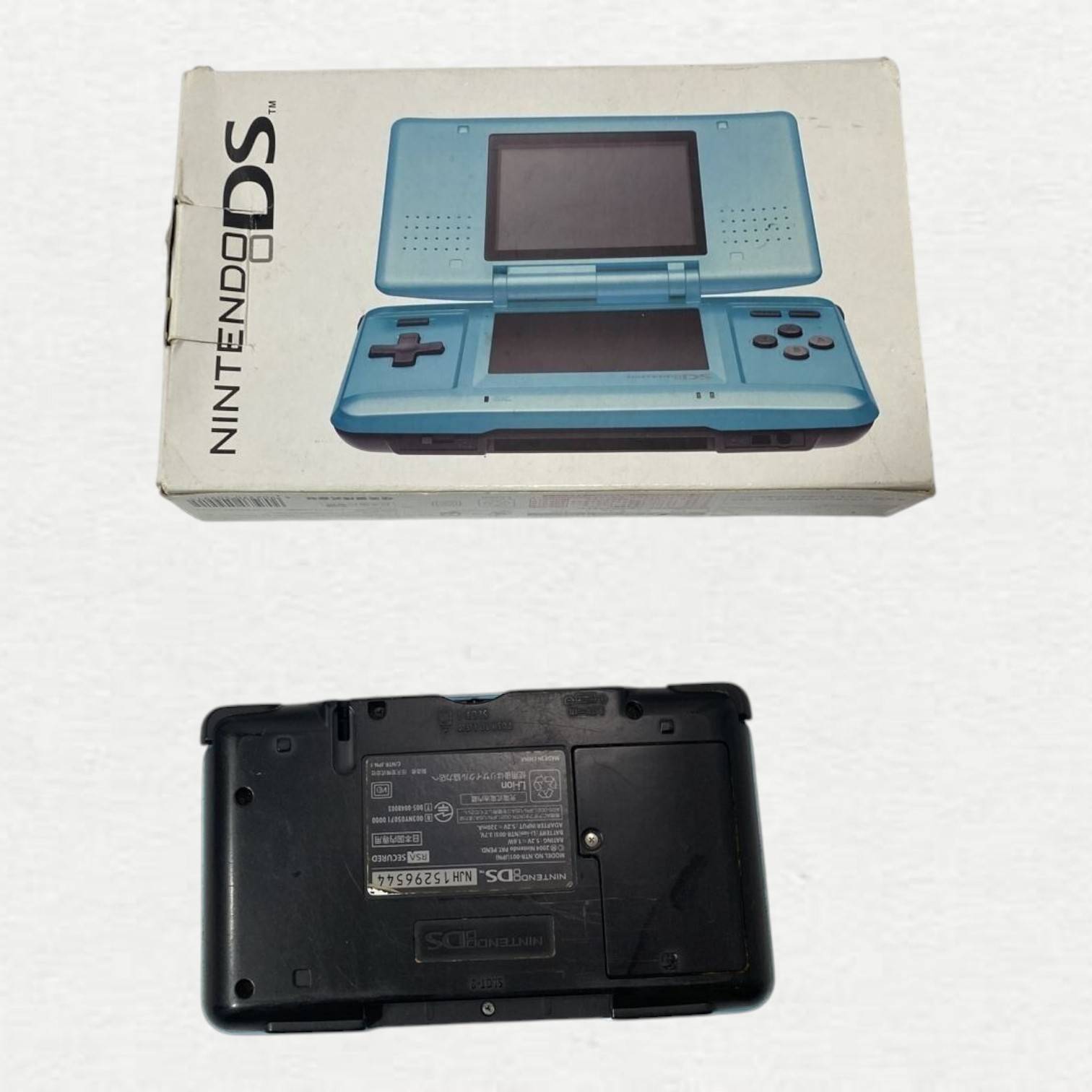 Nintendo DS NTR-001 Console Handheld System Headphone Jack Turquoise Blue