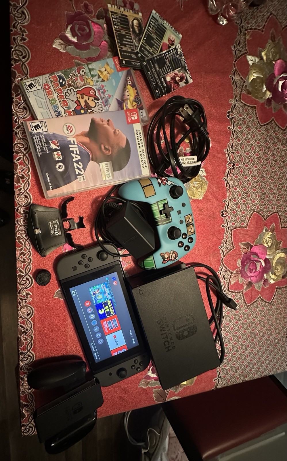 Nintendo Switch Console Bundle Black Wi-Fi HDMI USB-C Games Accessories