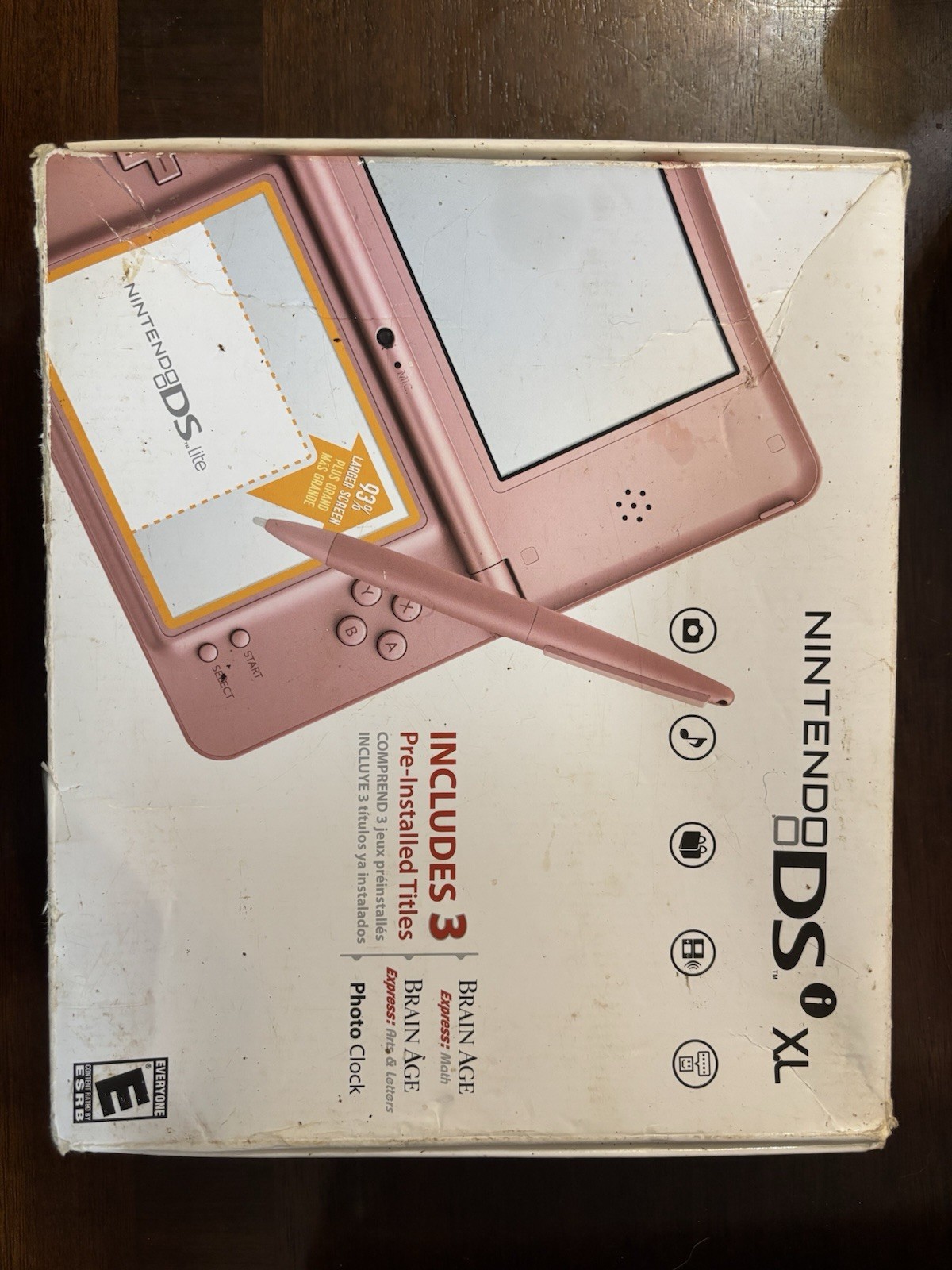 2008 Nintendo DSi XL UTL-001 Pink With Box READ