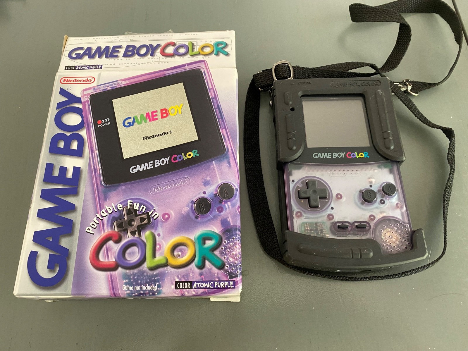 Nintendo Game Boy Color (GBC) – Atomic Purple, Barely Used EX Condition! Plays!