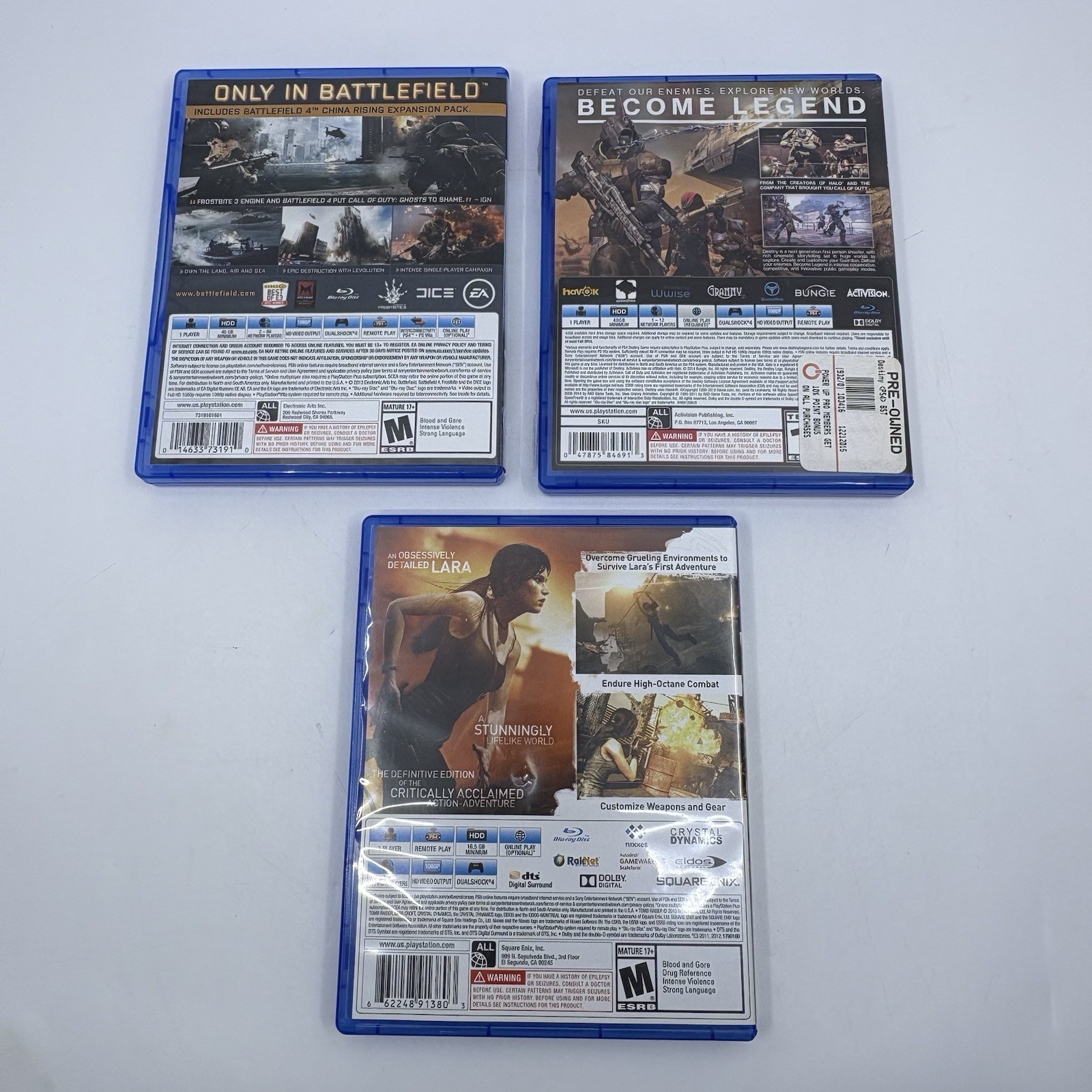 Sony PlayStation 4 500GB Bundle CUH-1001A w/ Controller 3 Games – Tested Working
