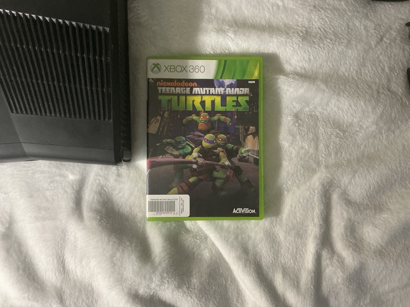Microsoft Xbox 360 Black Console Bundle Kinect Controller Cables TMNT Game