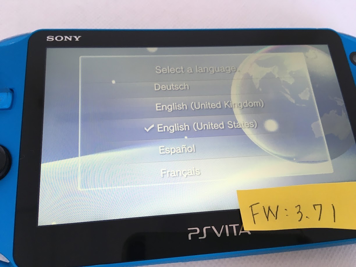 [N MINT] Sony PS Vita Aqua Blue PCH-2000 ZA23 Slim Console Wi-fi w/Box