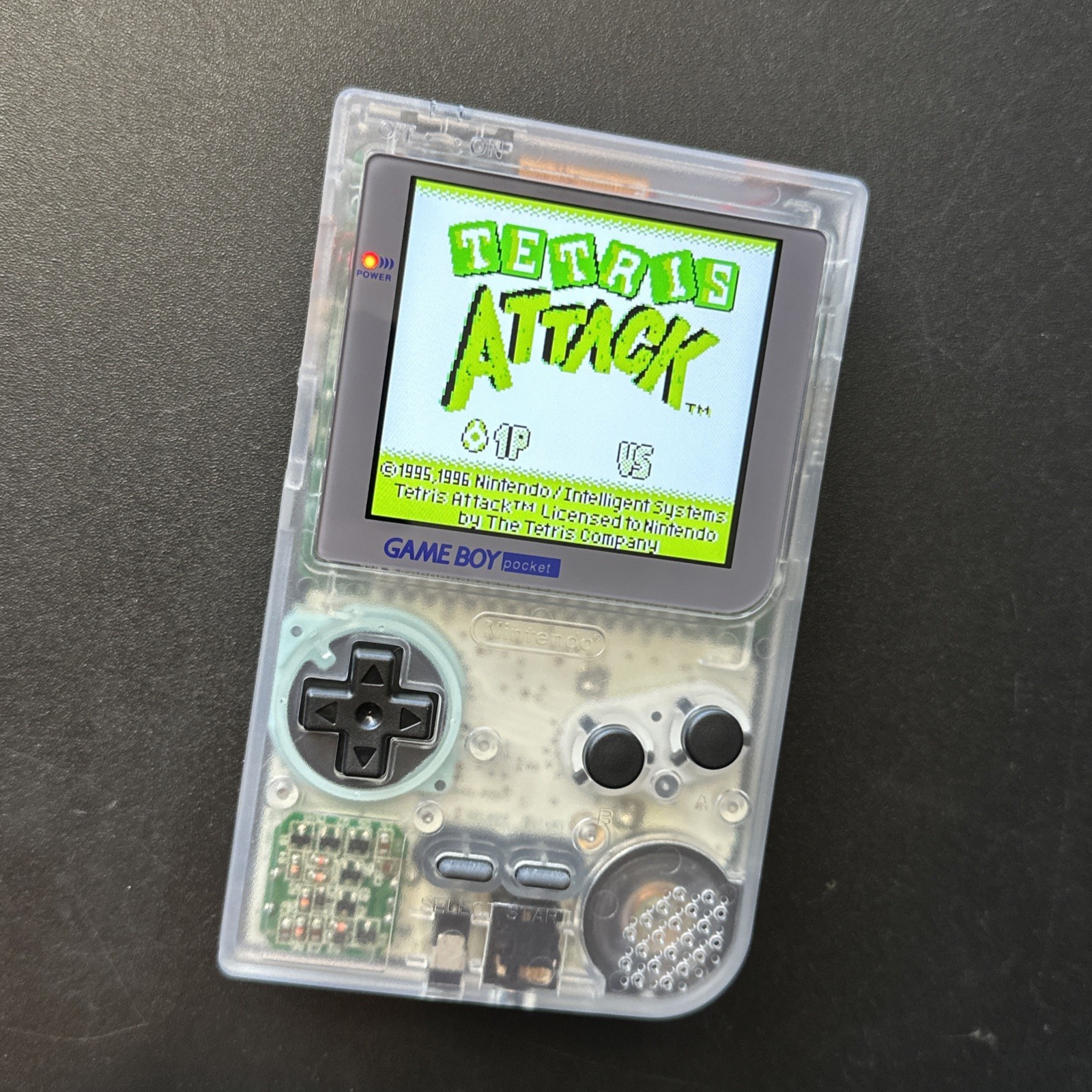 Funtastic Clear Nintendo Gameboy Pocket With Backlit IPS Screen Console System