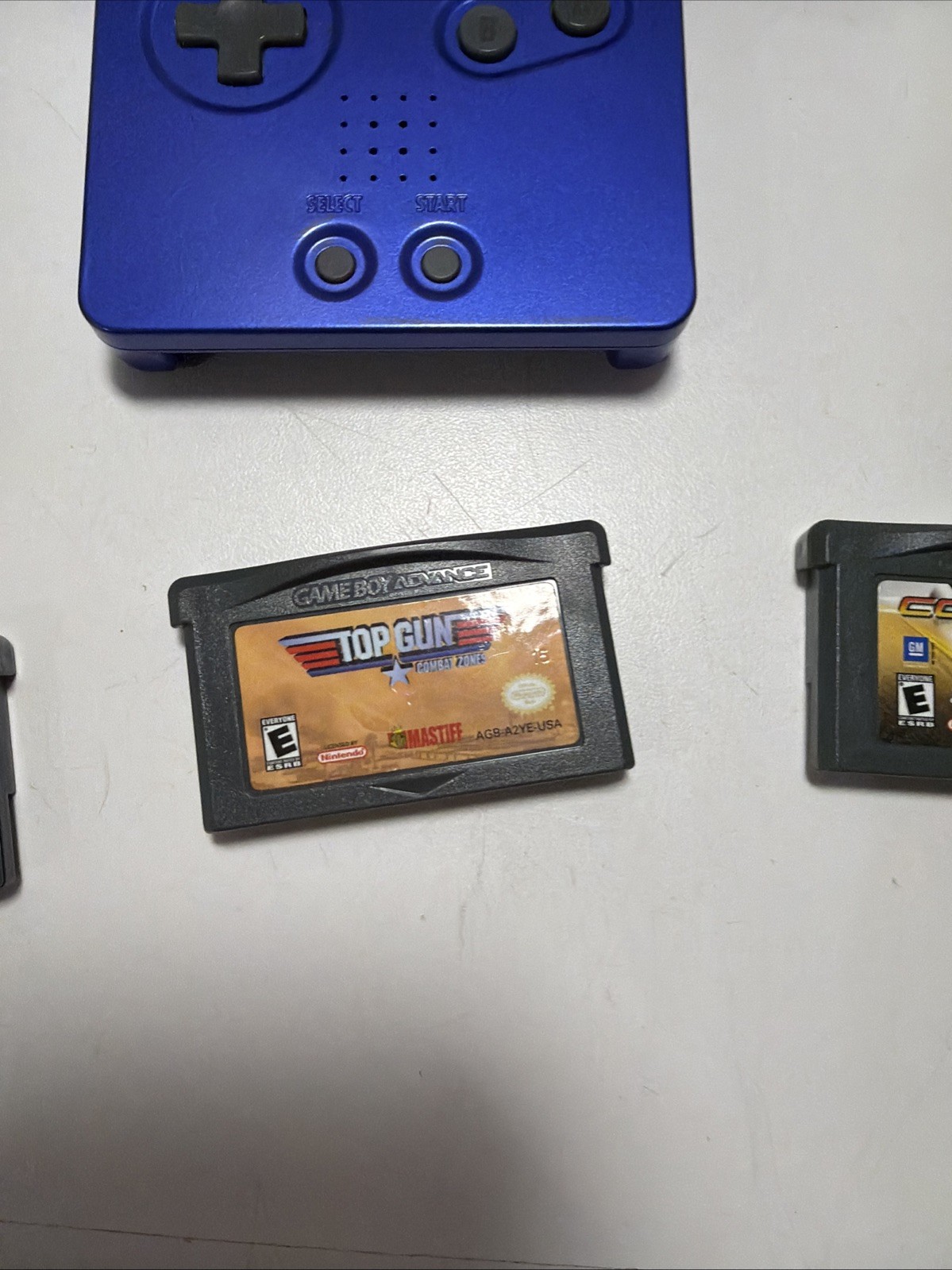 Nintendo Gameboy Advance GBA SP Cobalt Blue Handheld AGS-001+5 Games withCharger