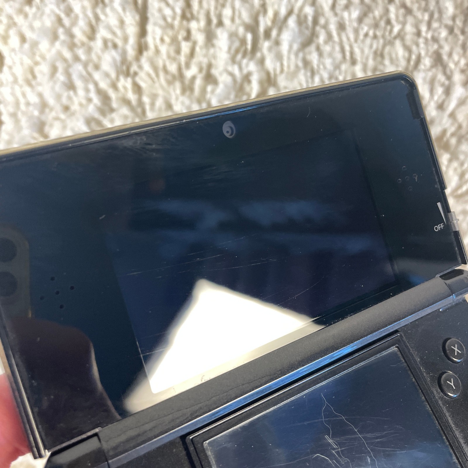 Nintendo 3DS Cosmo Black Handheld Console System CTR-001 Tested