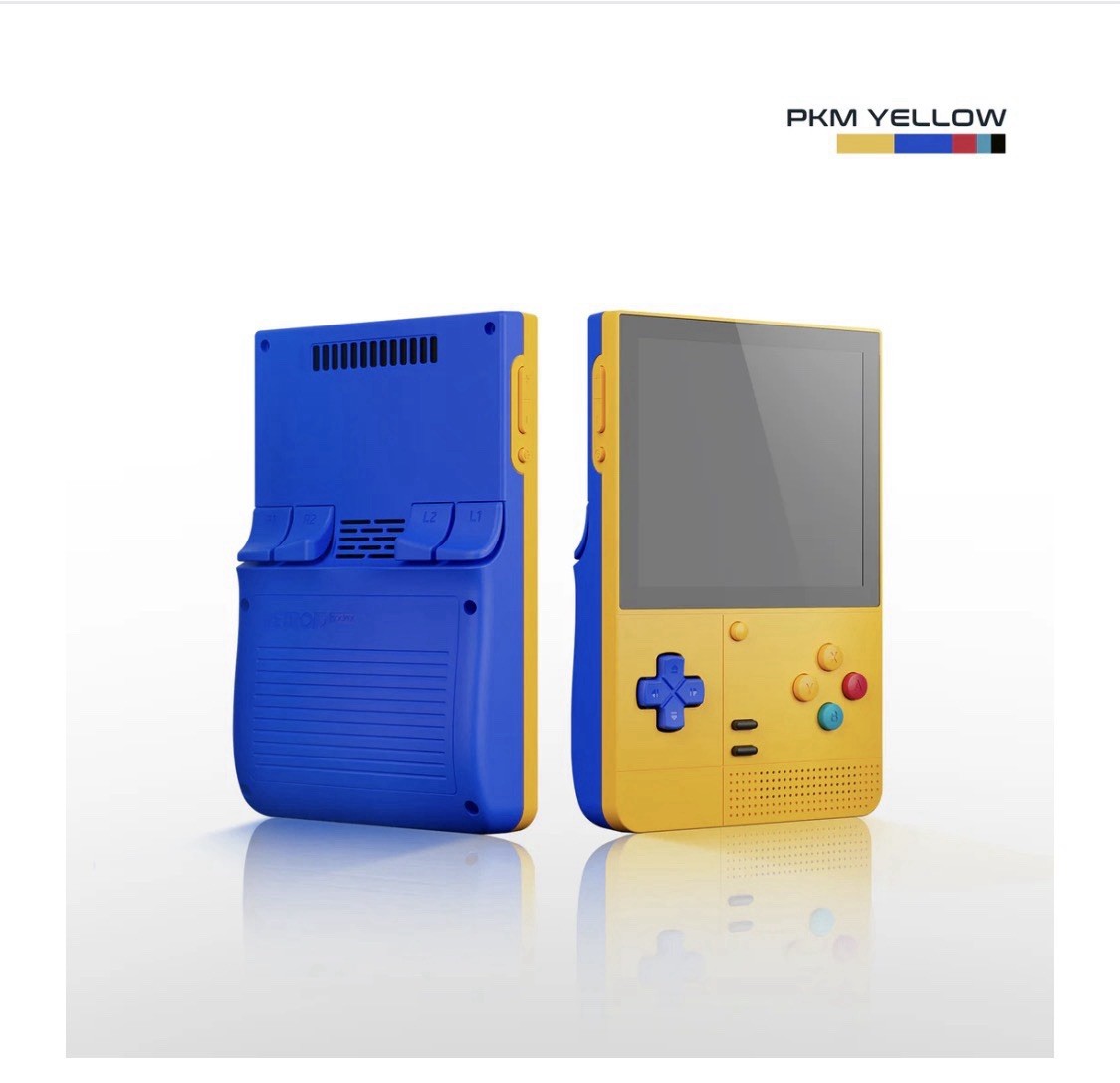 Retroid Pocket Classic Handheld Emulator 6GB RAM, 128GB, PKM Yellow w/ extras.