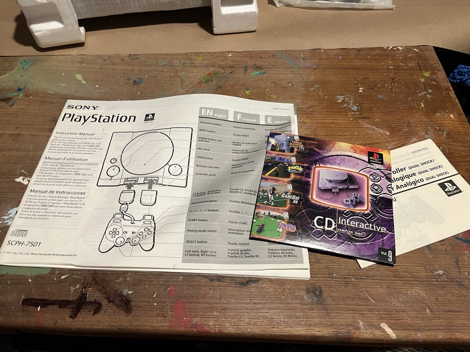 Sony PlayStation 1 PS1 Dual Shock PS1 SCPH-7501 Console – Near-Mint Complete CIB
