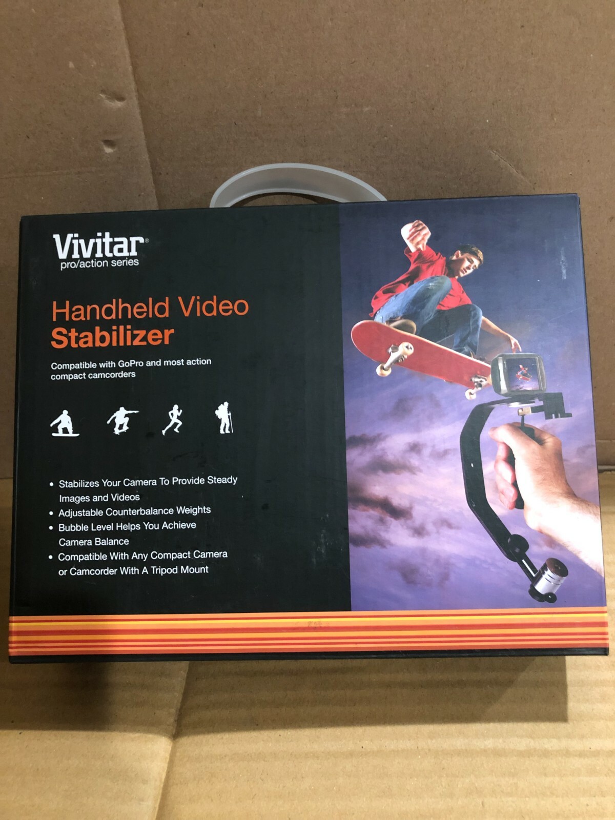 VIVITAR HANDHELD VIDEO STABILIZER PRO/ACTION SERIES NEW FREE SHIPPING
