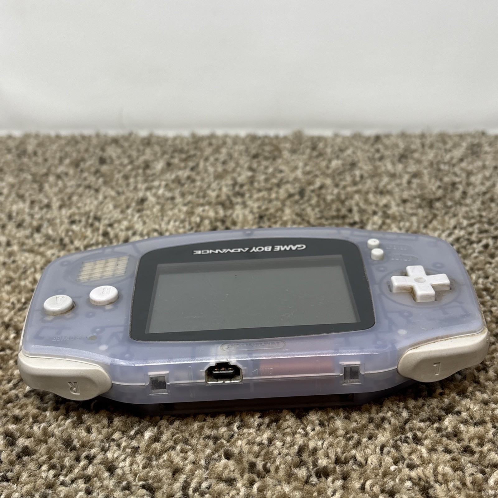 Nintendo Game Boy Advance Glacier Clear Console Tested