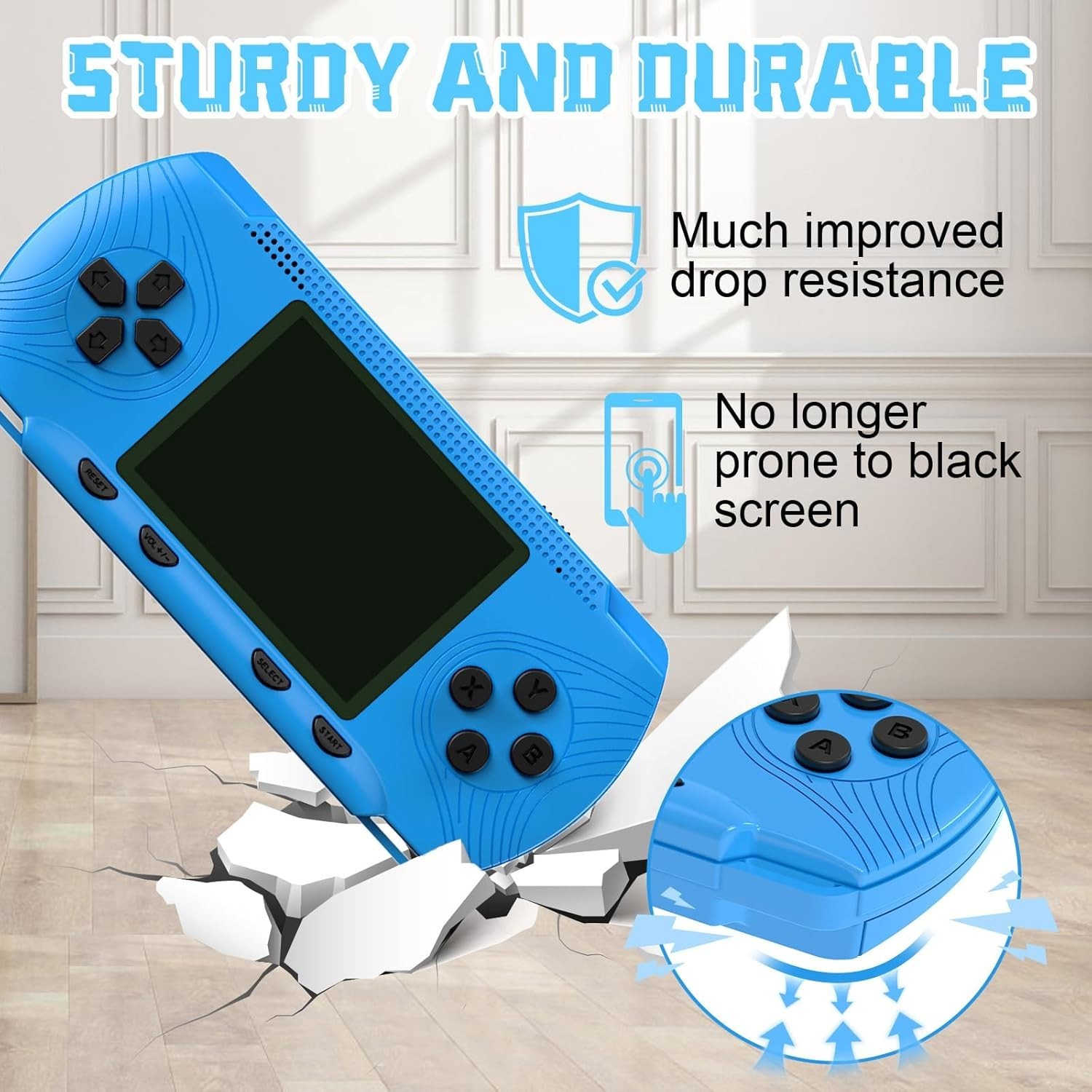 Handheld Retro Gaming Console for Kids & Adults – 3.0” LCD Screen Plug & Play