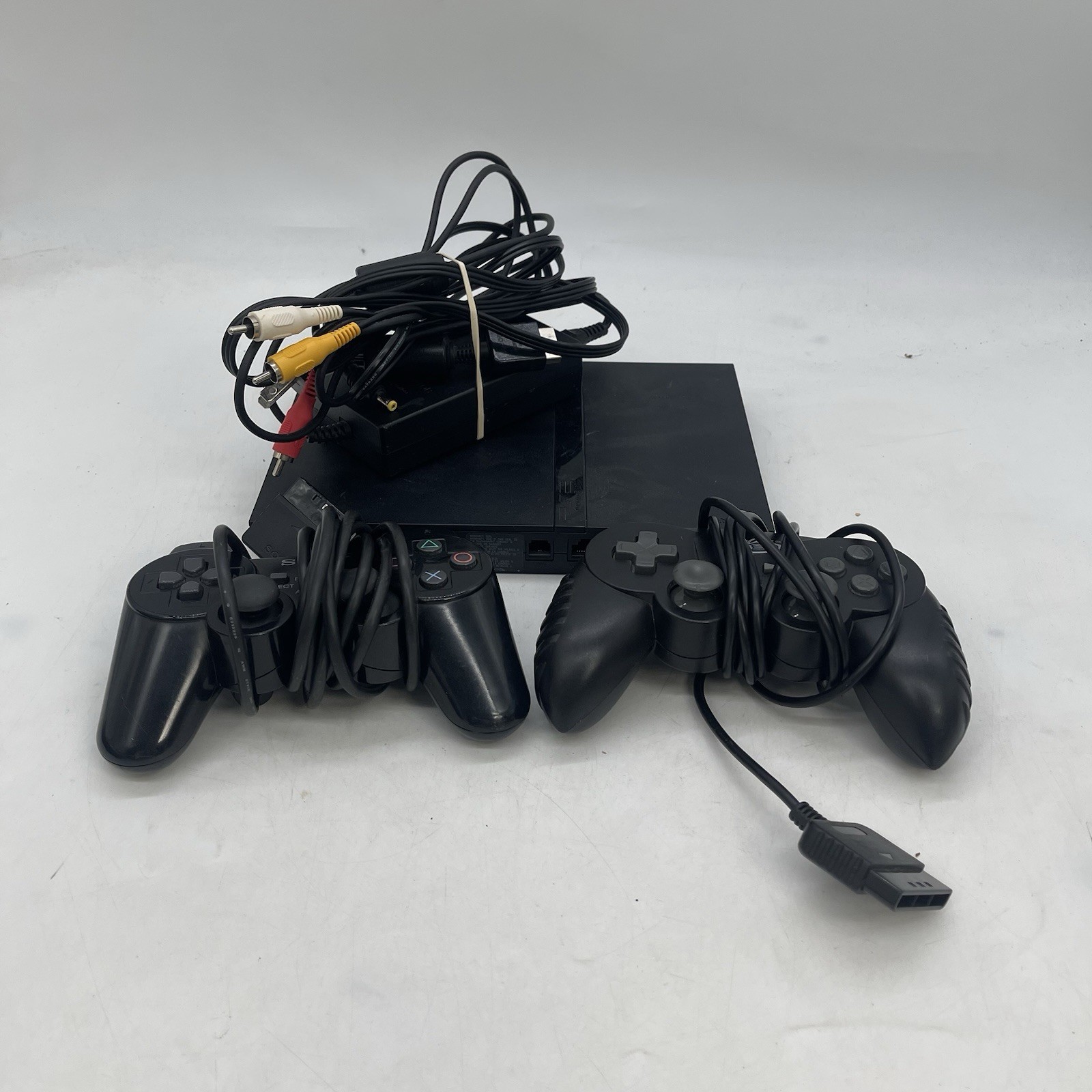 Sony PlayStation 2 PS2 Slim Console w 2 Controllers Tested Working