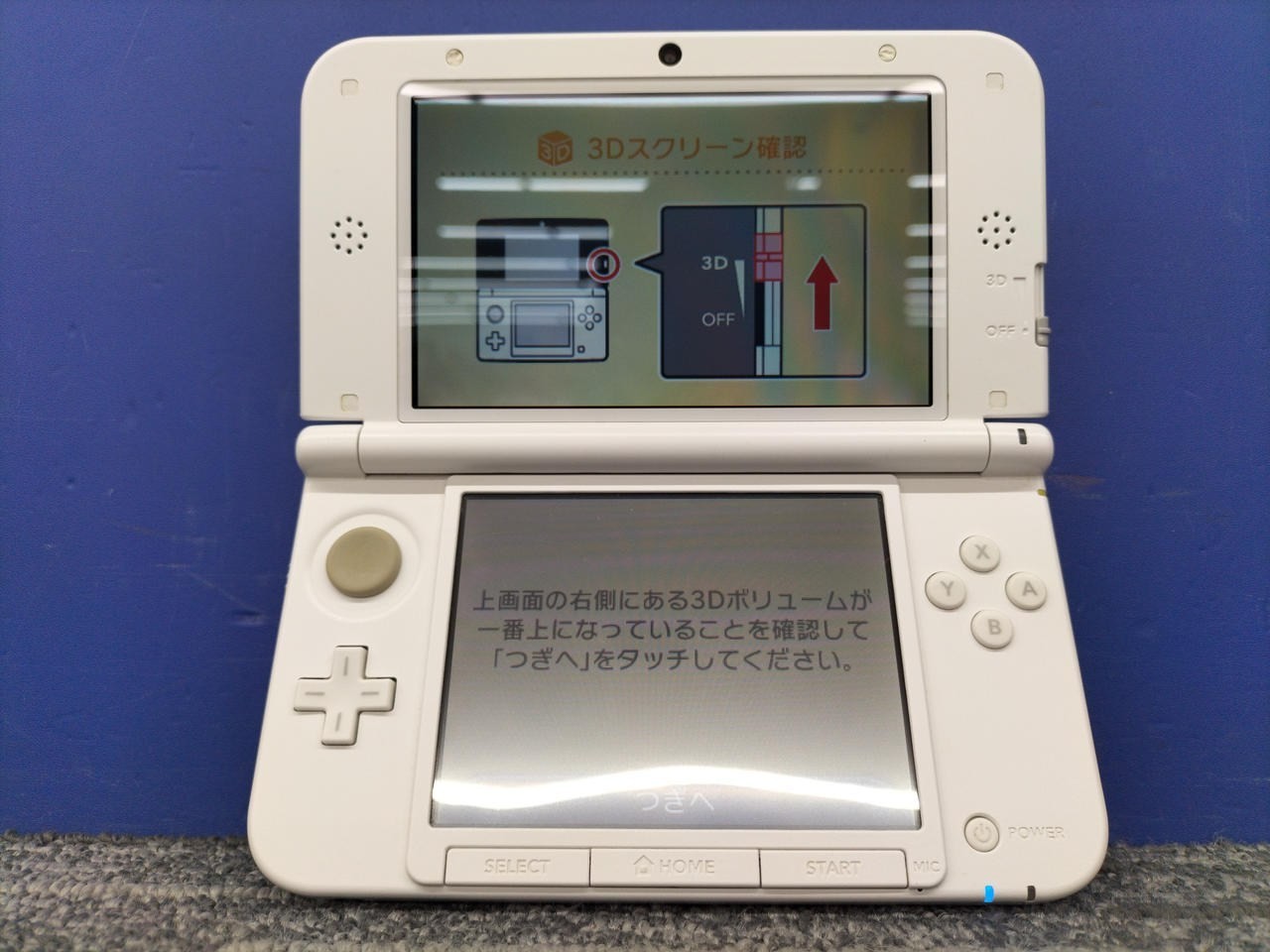 Nintendo 3DS XL (LL) SPR-001 Console SD Card Blue Black A1669