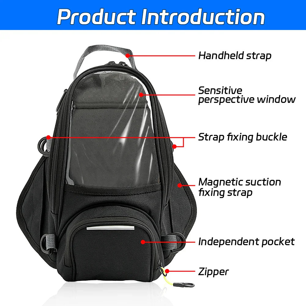 Universal Motorcycle Fuel Bag waterproof Oxford Navigation Touchable Mobile Pho