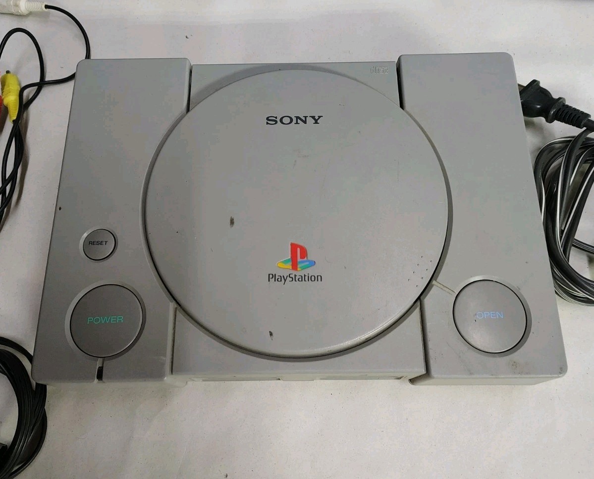 Sony PlayStation 1 Model SCPH-7501 Video Game Home Console Parts Only W/ Cords