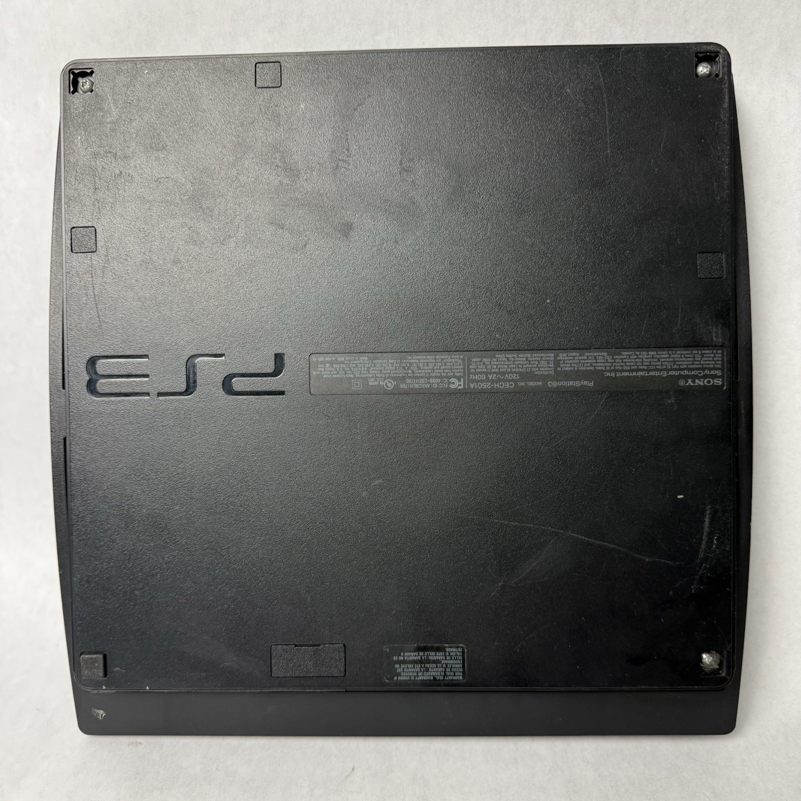 Sony PlayStation 3 PS3 Slim Black Video Game Console Power Tested