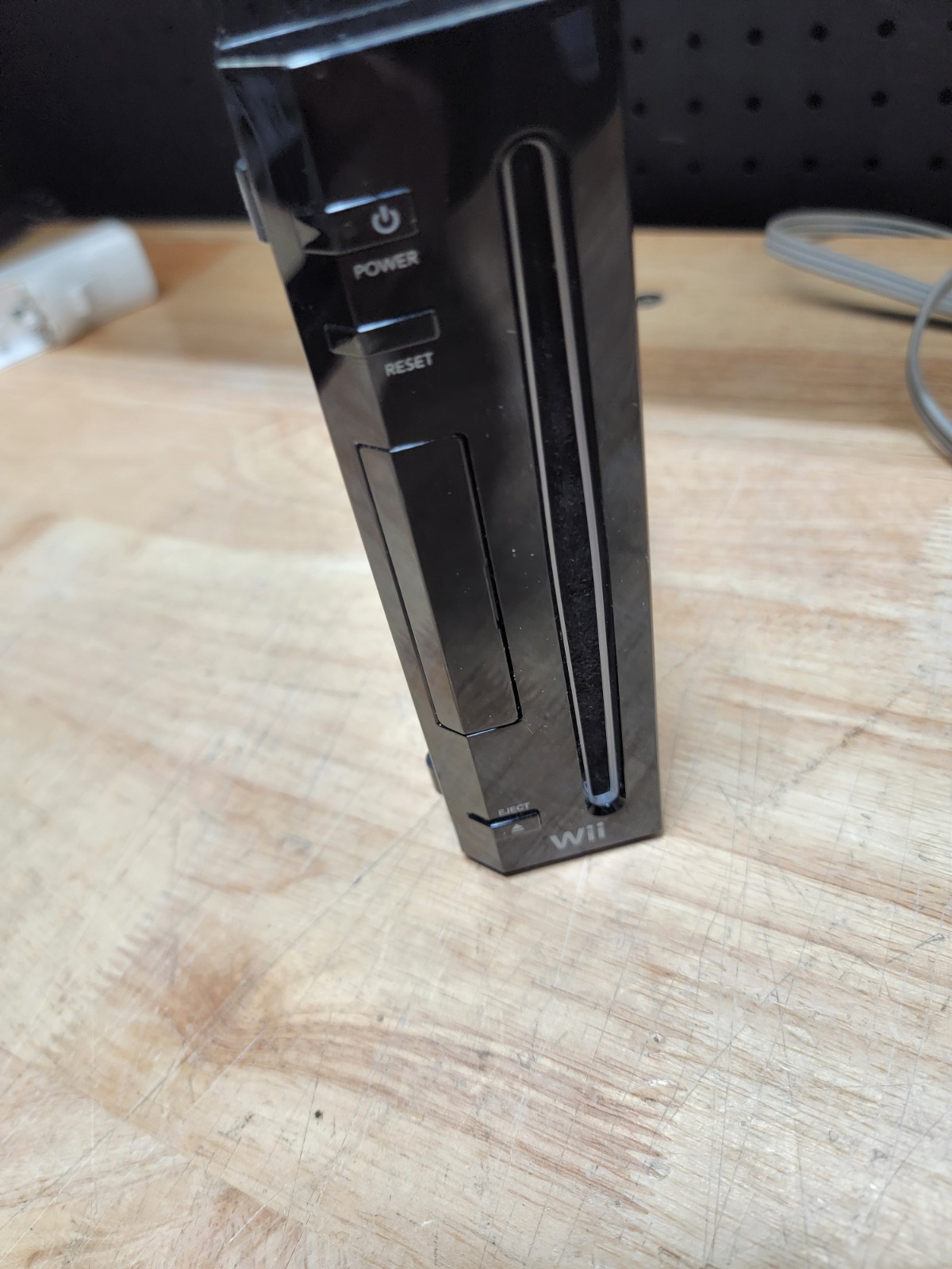 Nintendo Wii RVL-001 Black Console ONLY! POWERS ON! *Won’t Read Disc*
