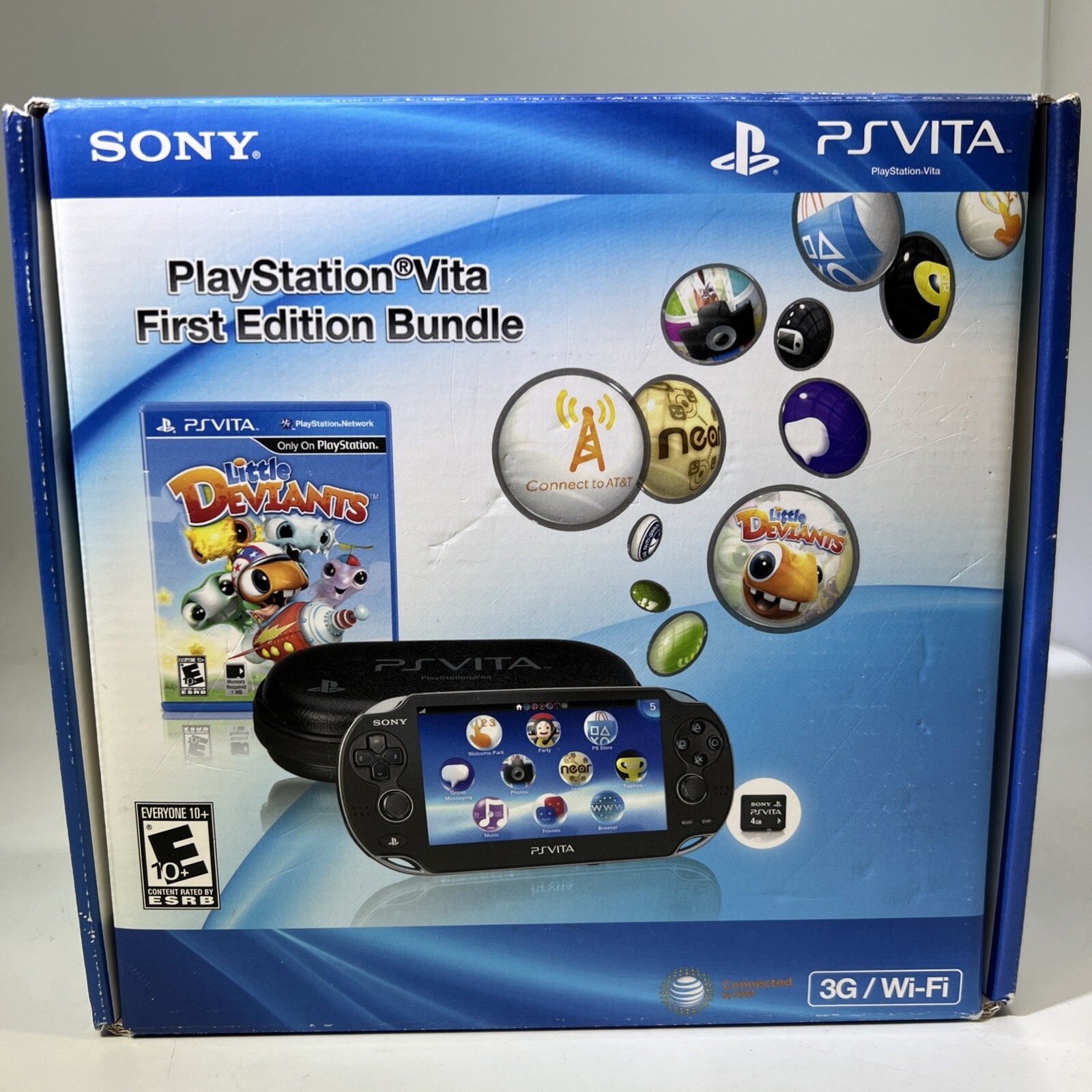 Sony PlayStation Vita PsVita 3G/Wi-Fi Handheld Console First Edition Bundle #ML