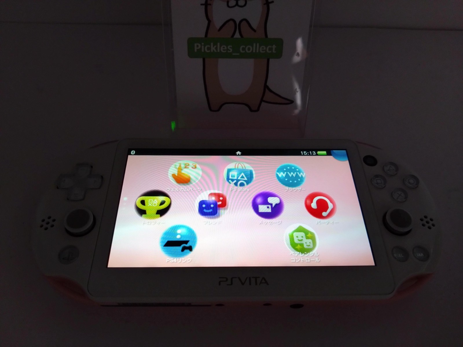 PS Vita Light Pink White Console only PCH-2000 ZA19 Wi-Fi PSV Tested 0528D