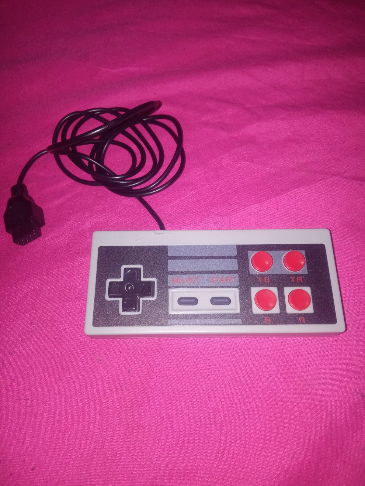 2 Generic Nintendo NES Classic Controller, 4 Buttons with 9 prong connection