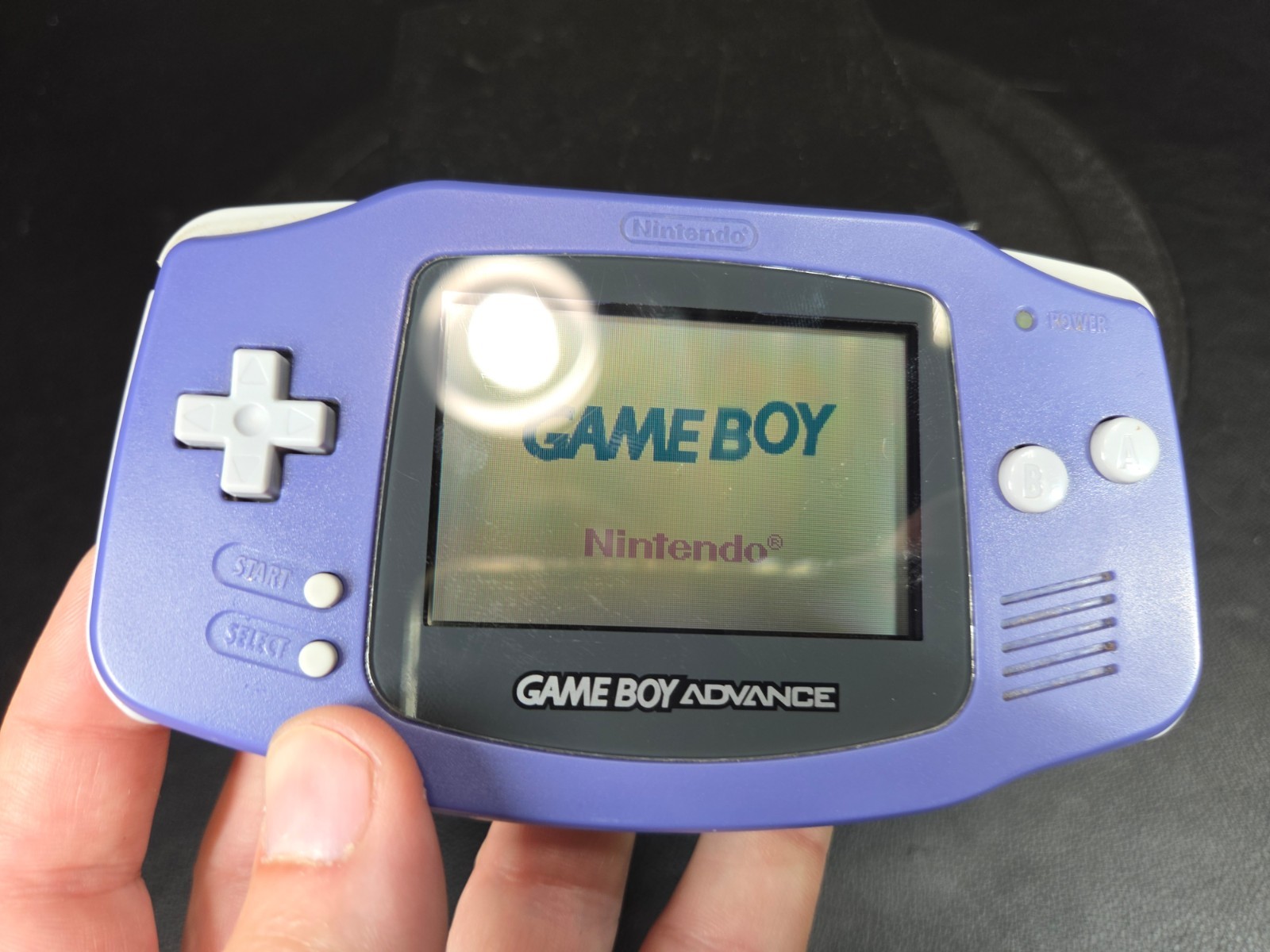 Nintendo Game Boy Advance Indigo Handheld System Console GBA AGB-001 VIDEO DEMO!