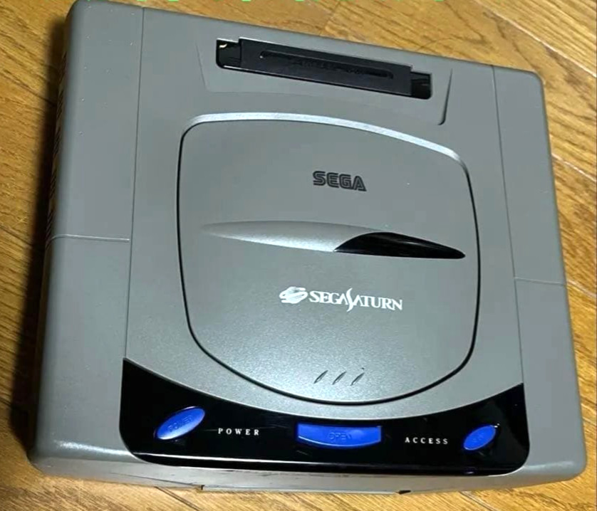 Sega Saturn Home Console Controller + Cables + Power Memory + Games Working JP