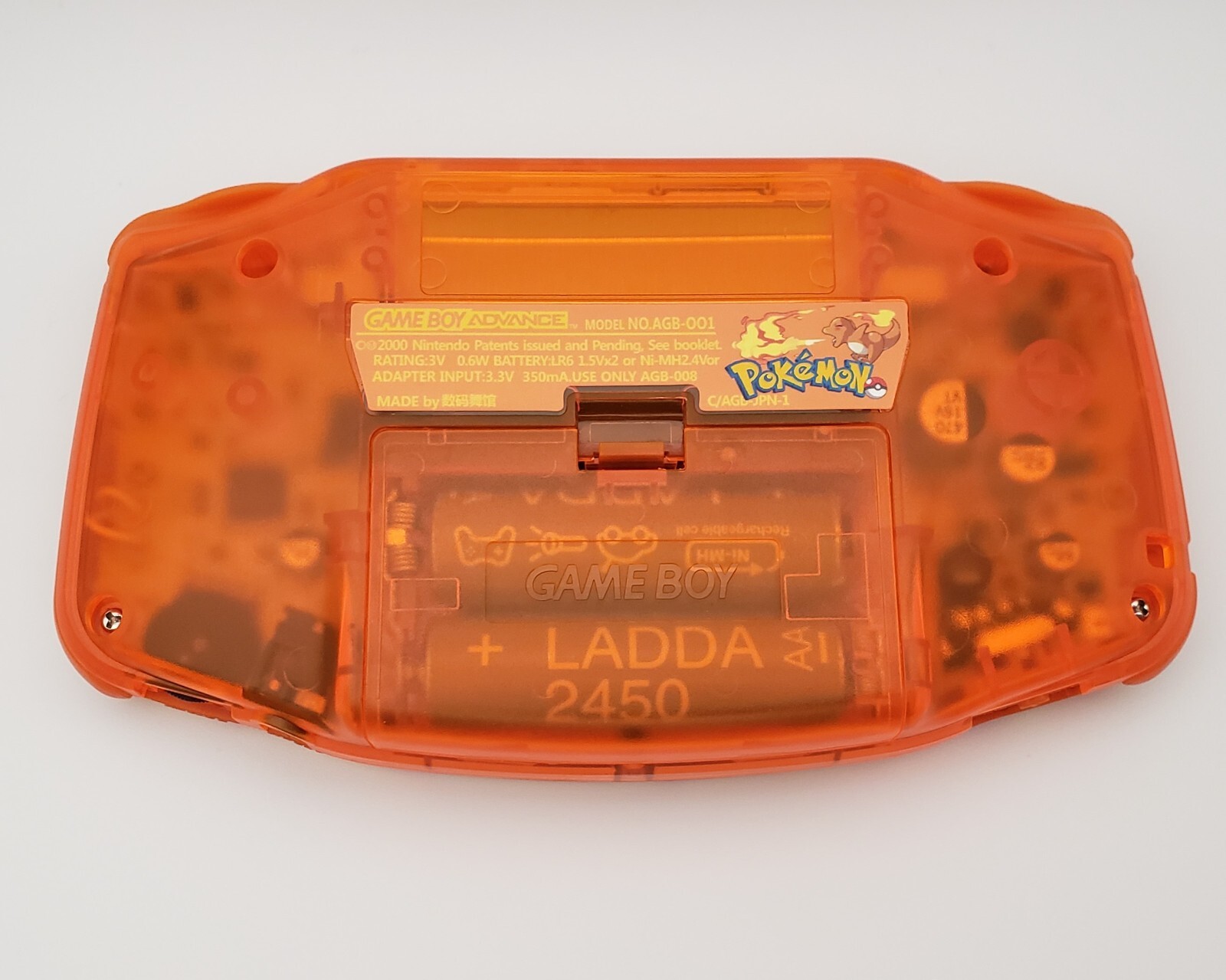 Charmander Game Boy Advance, Funnyplaying Backlit IPS Screen Pokemon Theme