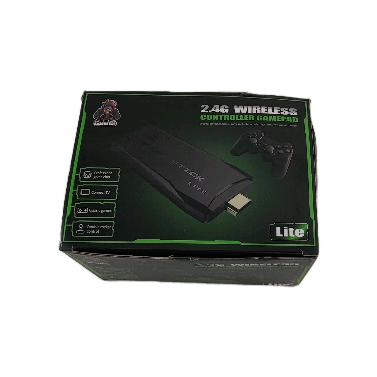 Ultra HD Game Stick Lite Supporting TF Card Equipped With Dual Wireless Gamepad