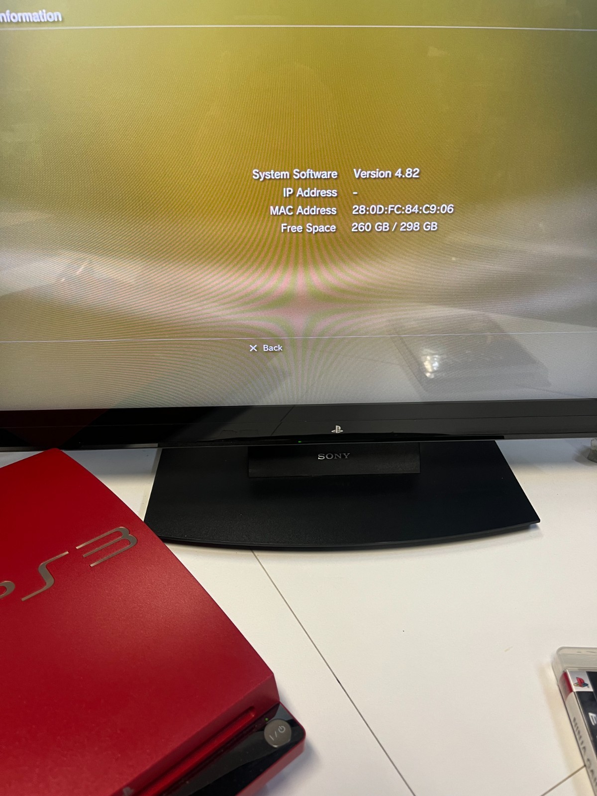 PLAYSTATION 3 LIMITED EDITION SCARLET RED 320GB CECH-3000B SR JAPAN CONSOLE