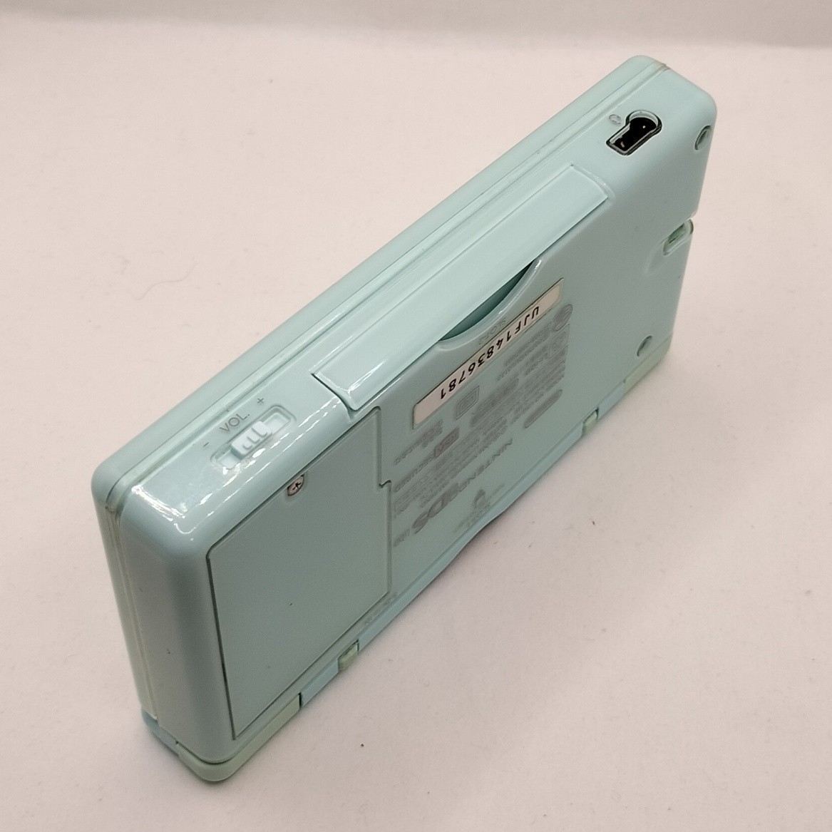 Nintendo DS Lite Ice Blue Console USG-001 Bundle Small Hinge Crack Works Great