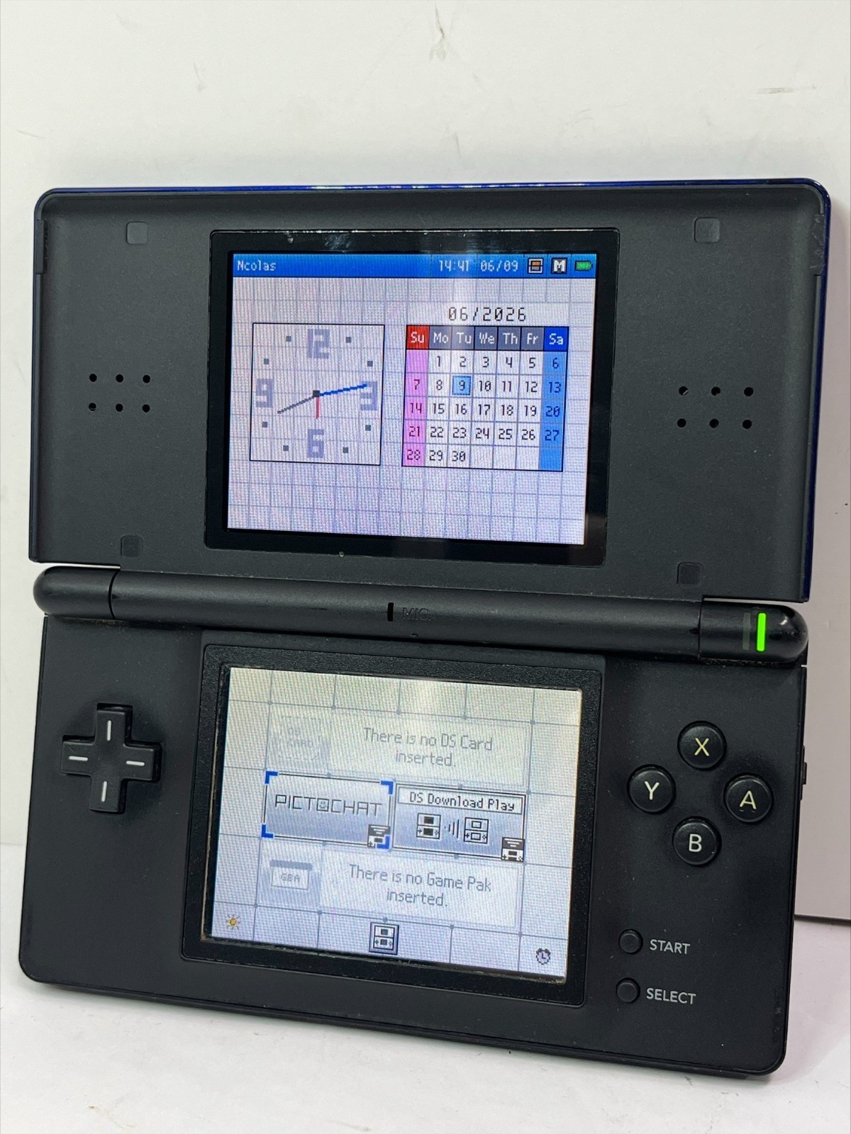 FOR PARTS! Nintendo DS Lite – Blue – Trigger buttons faulty + Loose hinge (B412)